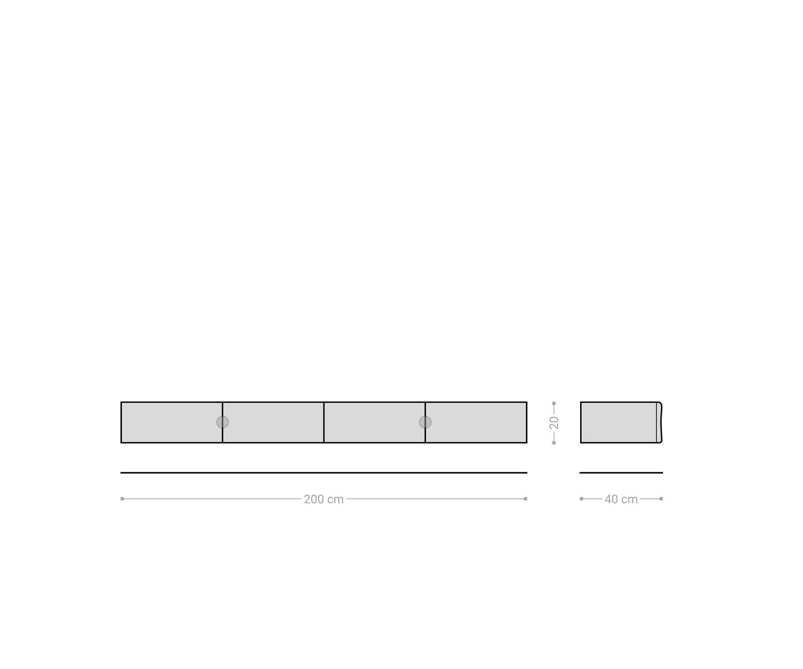 Tv-meubel New Live-Edge 200 cm eiken natuur 4 deuren zwevend 9