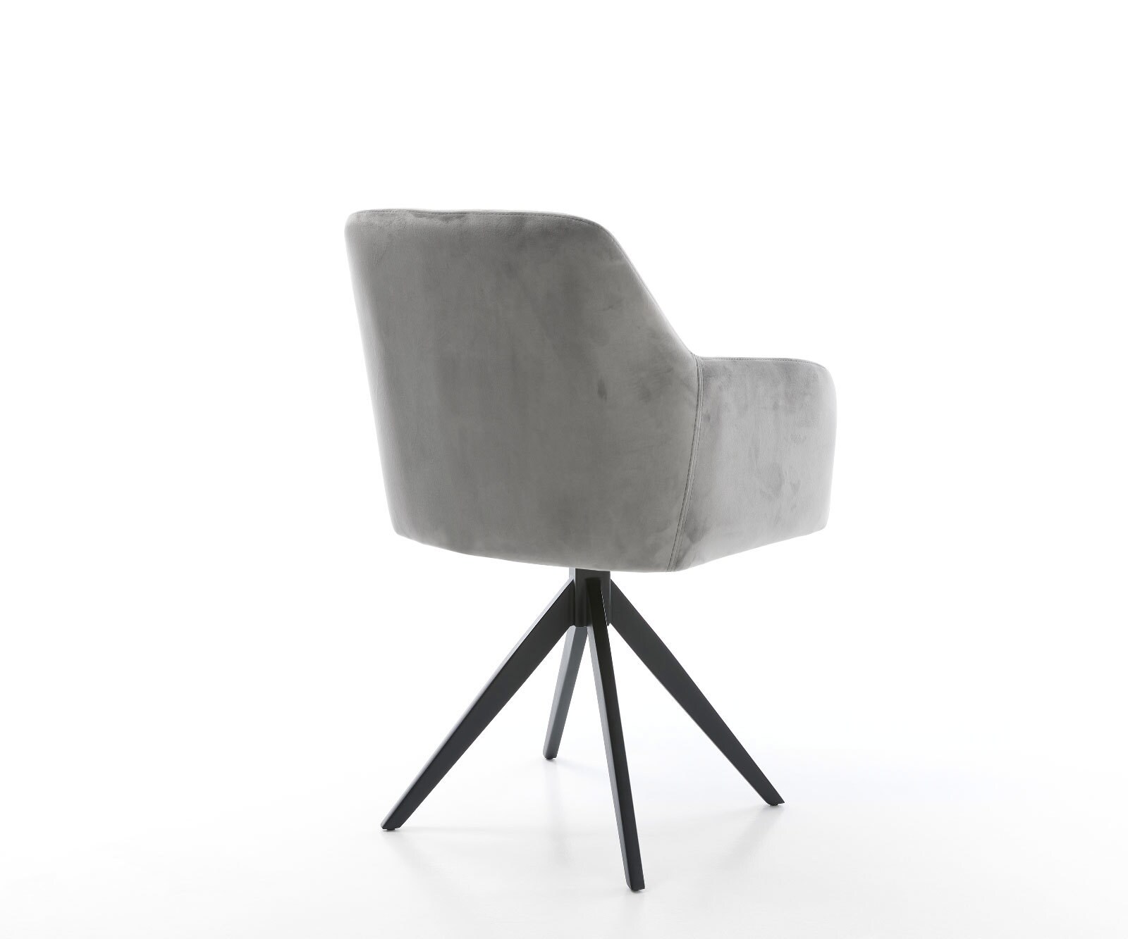 Eetkamerstoel Greg-Flex fluweel grijs kruisframe hoekig zwart pocketveer kern 4 Eetkamerstoel Greg-Flex fluweel grijs kruisframe hoekig zwart pocketveer kern 4