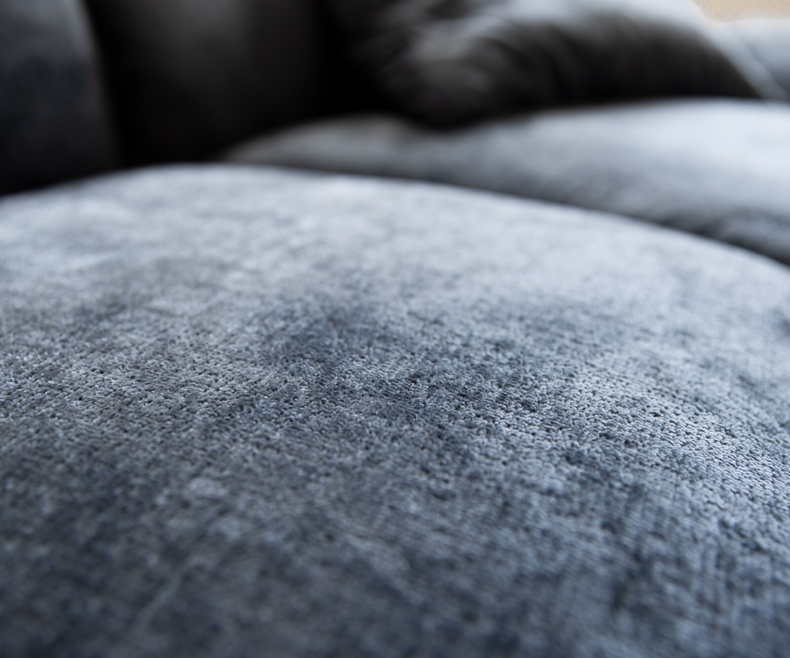 Big-sofa Lunna 360x175 cm chenille blauw 2 kussens 2 Big-sofa Lunna 360x175 cm chenille blauw 2 kussens 2