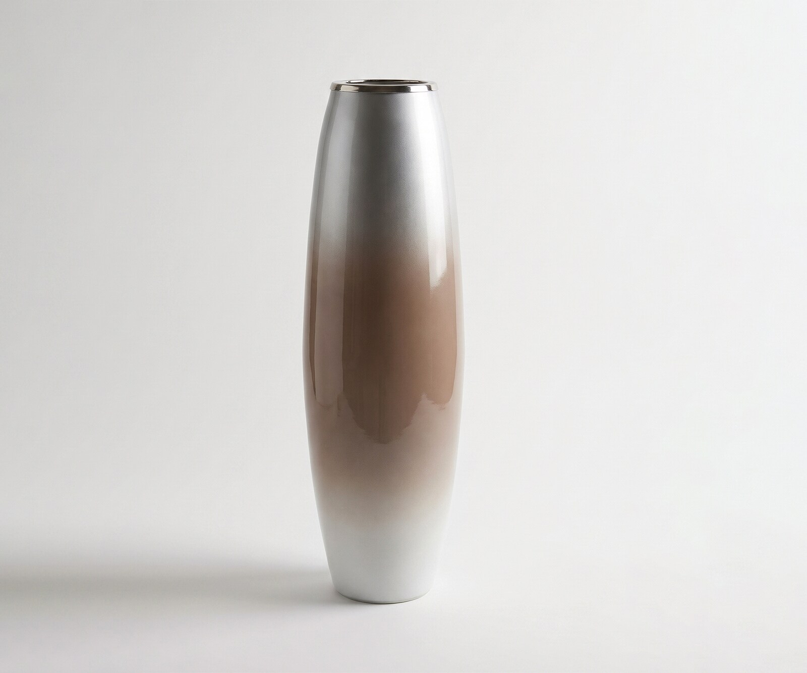 Vaas Velino B25 x D25 x H79 cm Glas Mokka Opal Handgemaakt