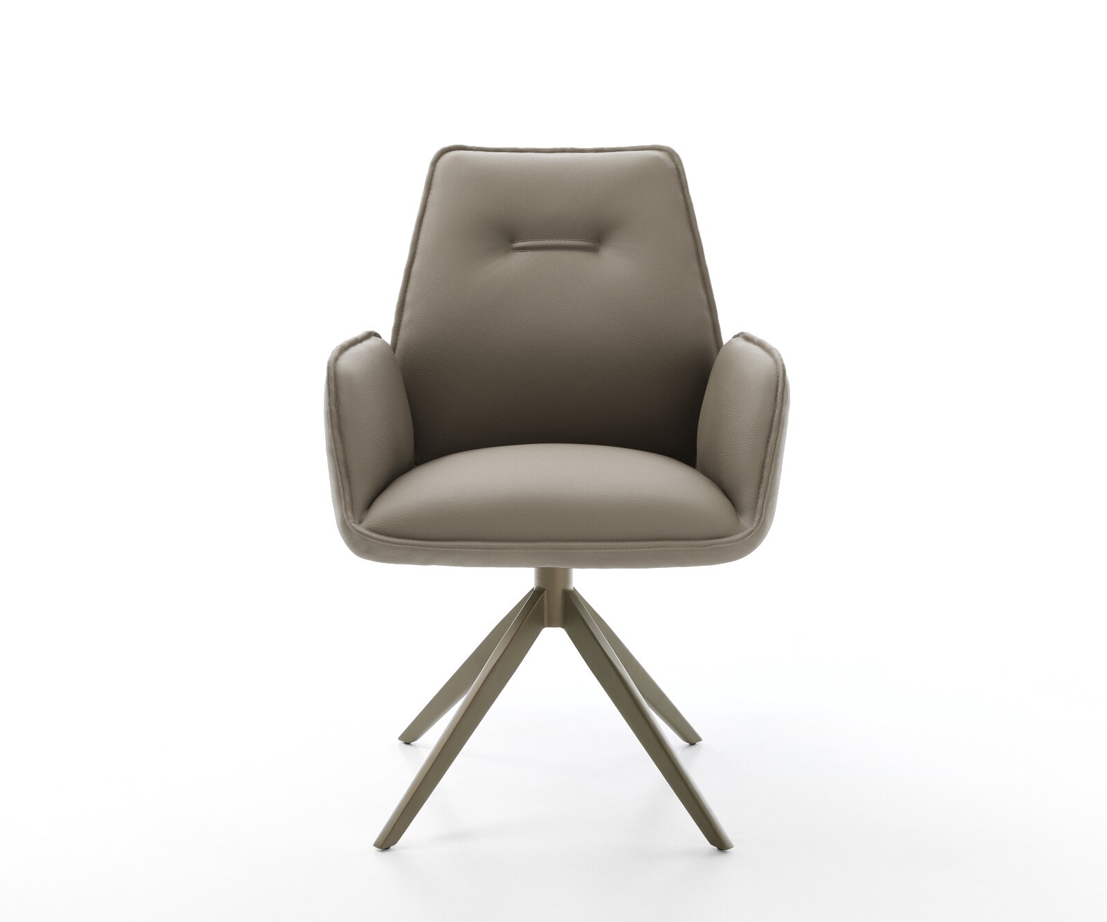 Draaistoel Zoa-Flex echt leer mud kruisframe breed afwerking met titanium 360° draaibaar rocker-functie 2