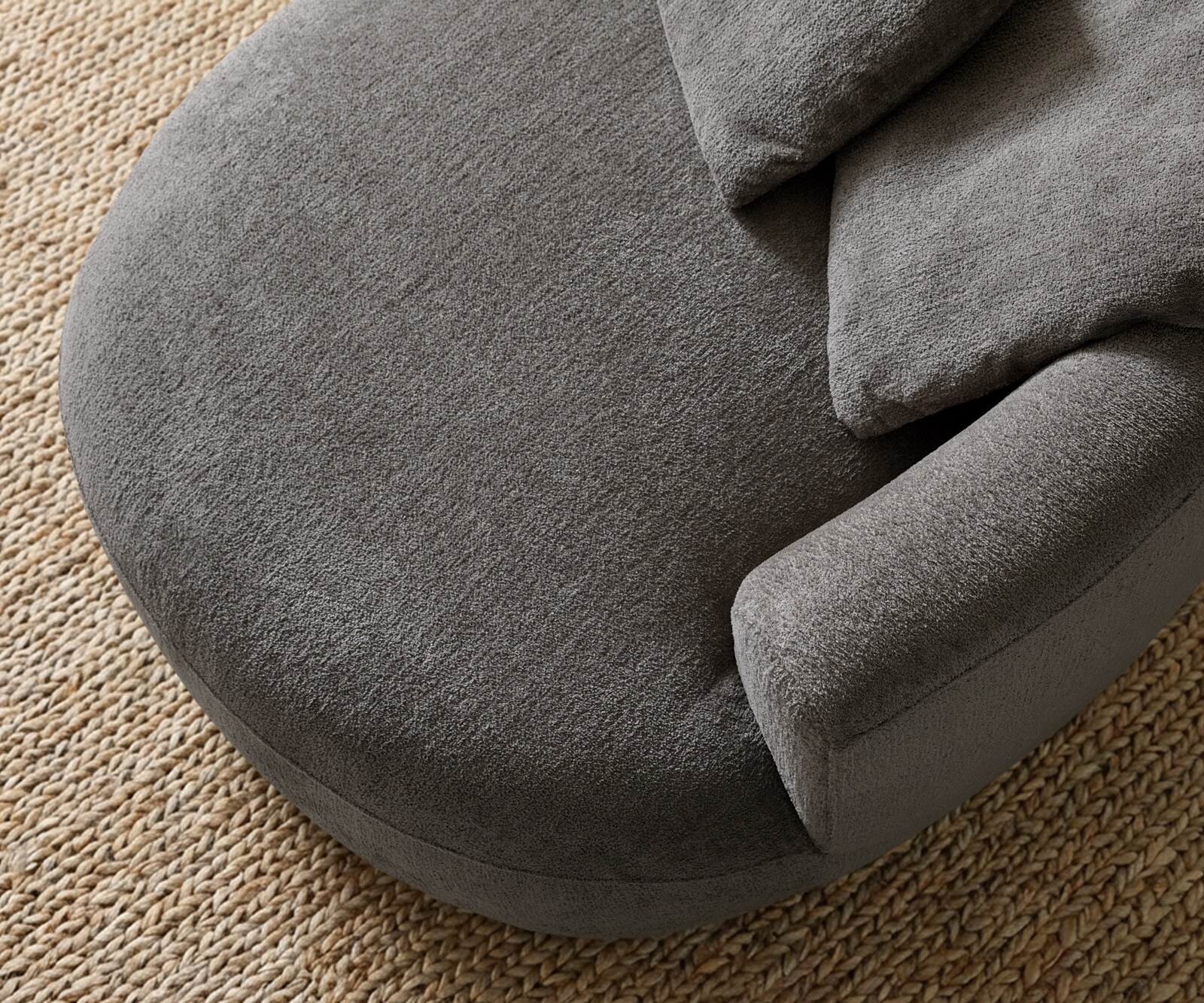 Big-Sofa Edina 330x170 cm Bouclé Soft Modder  6