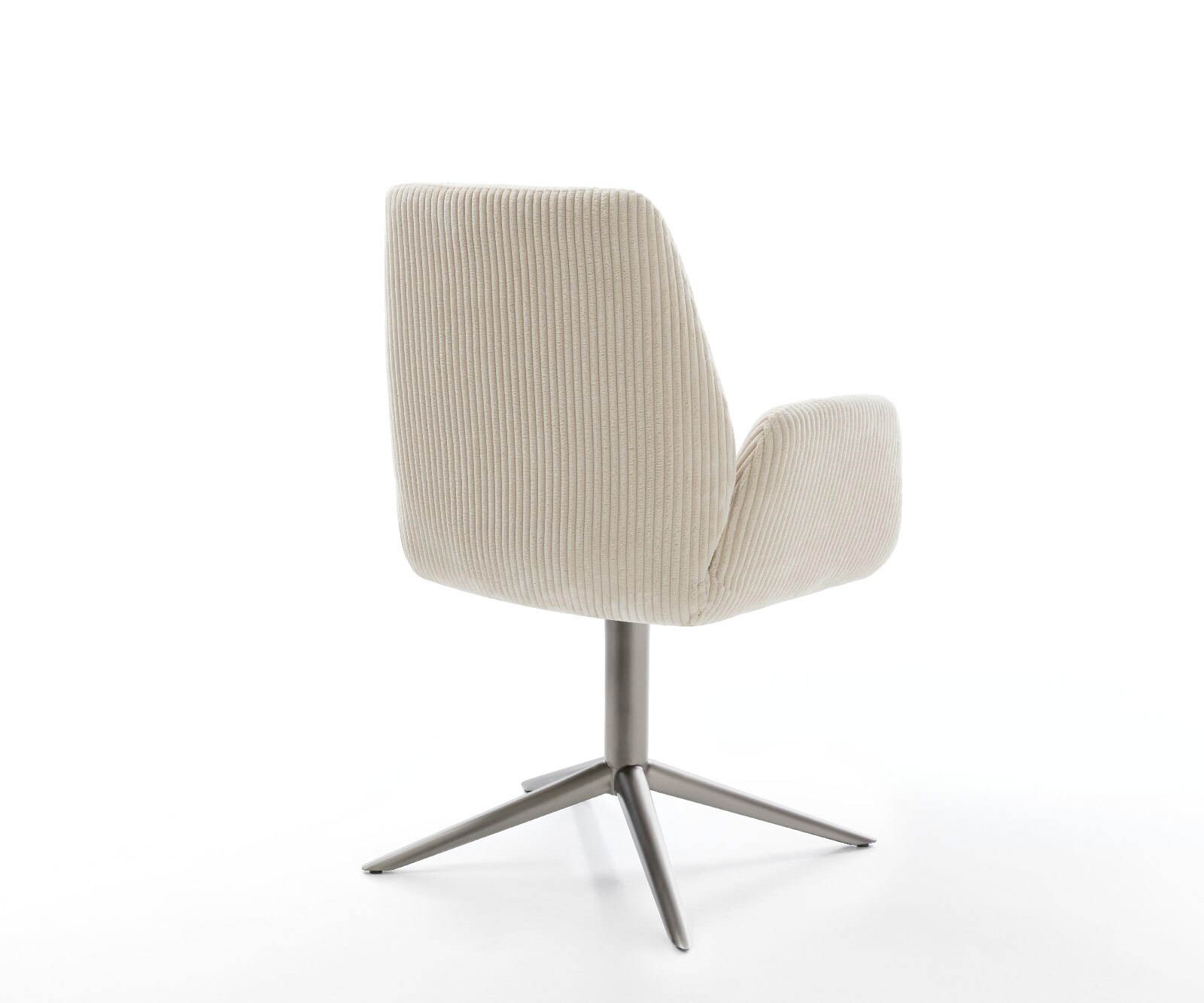 Draaistoel Zoa-Flex koord beige kruispoot grafiet 360° draaibaar rocker-functie pocketveer kern 5