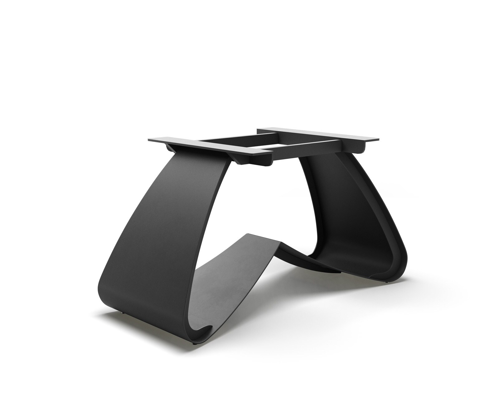 W-frame metaal zwart voor tafelbladen vanaf 200 cm W-frame metaal zwart voor tafelbladen vanaf 200 cm