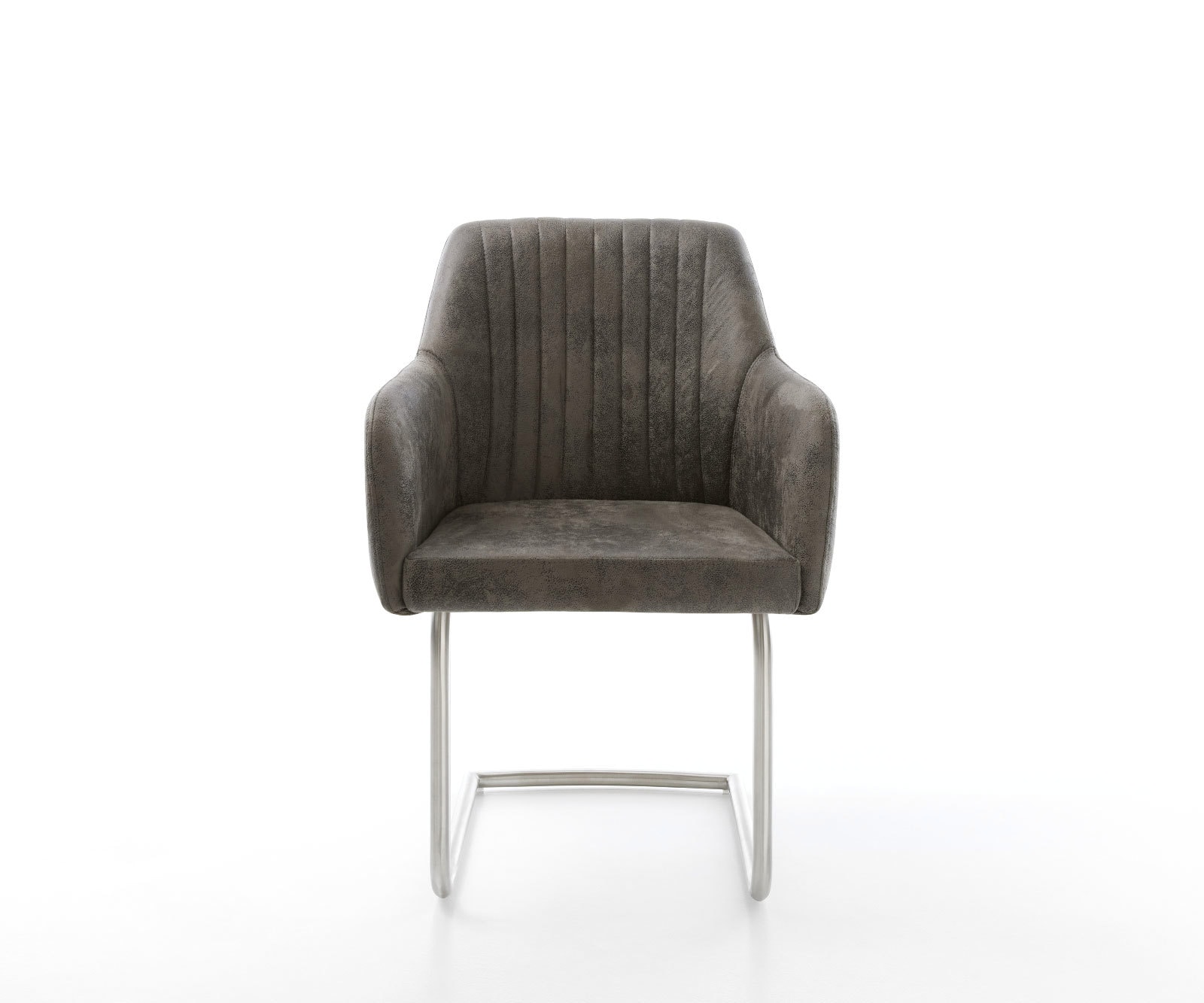 Sledemodel Greg-Flex microvelours grijs antiek sledemodel rond roestvrij staal pocketveer kern 1 Sledemodel Greg-Flex microvelours grijs antiek sledemodel rond roestvrij staal pocketveer kern 1