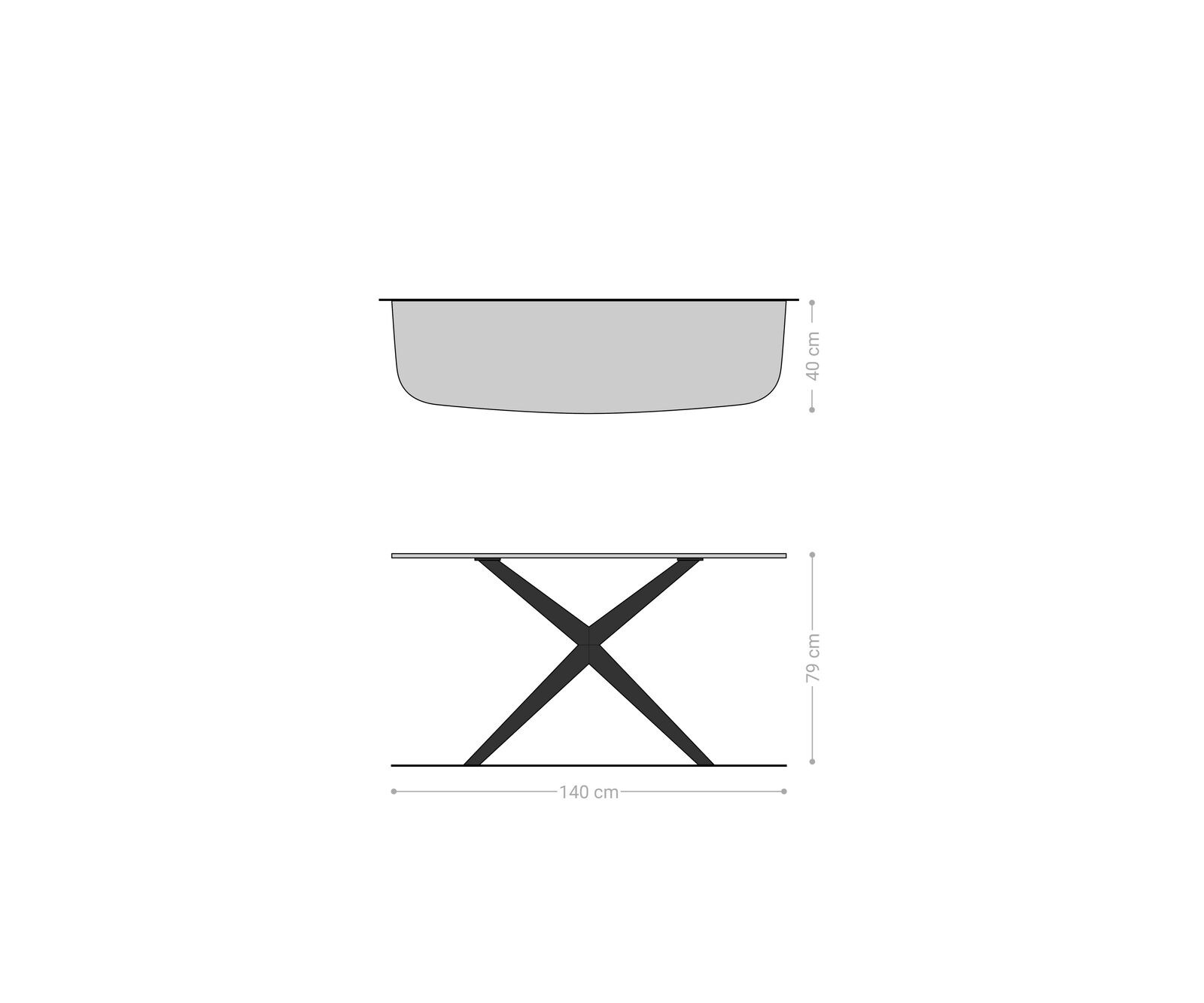 Consoletafel Edge Bootvorm 140x40 cm Keramiek Emperador Extra Lucidato Dunkelbraun Estelo Metaal Zwart 8
