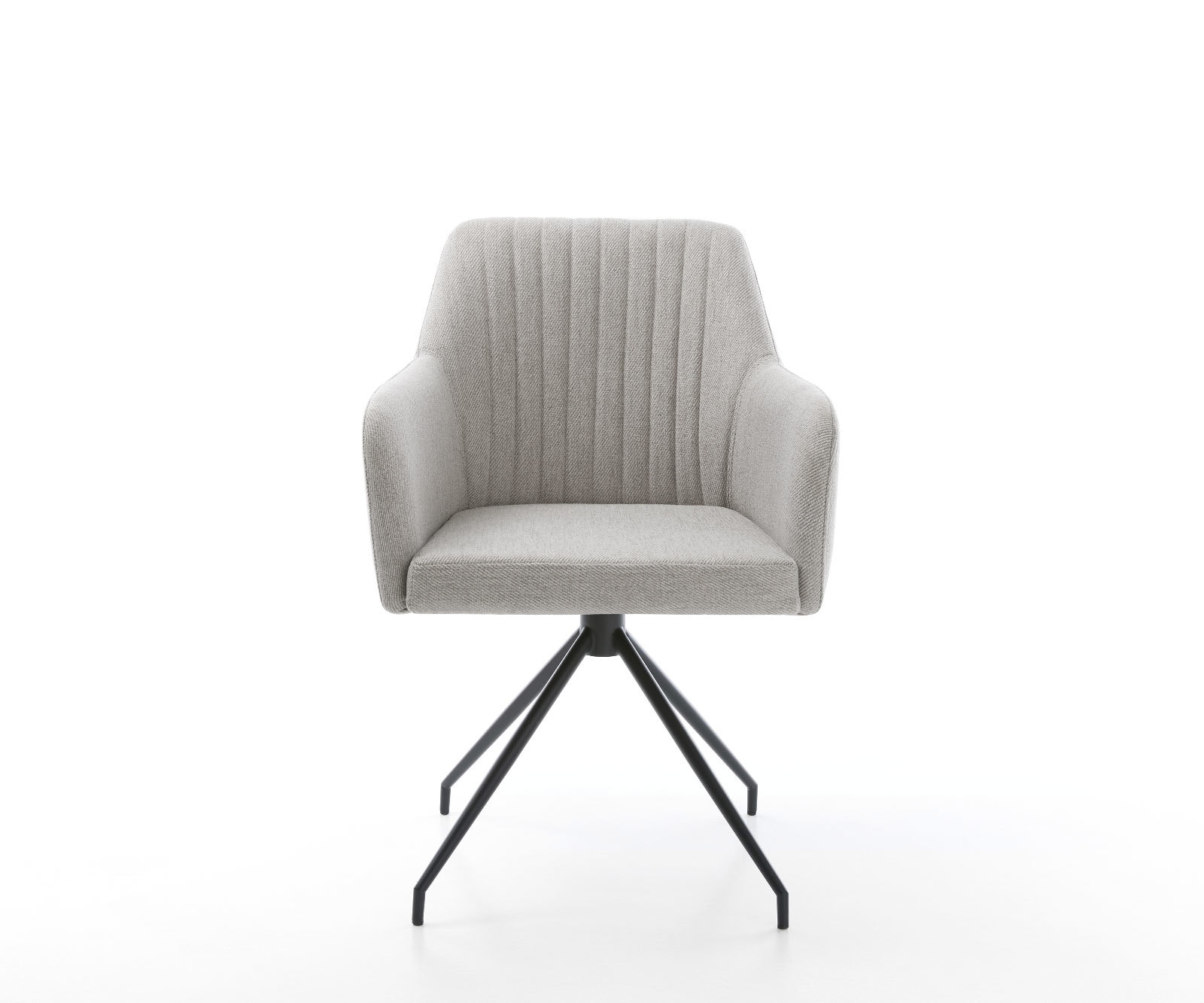 Eetkamerstoel Greg-Flex stripes lichtgrijs kruisframe conisch zwart pocketveer kern 1 Eetkamerstoel Greg-Flex stripes lichtgrijs kruisframe conisch zwart pocketveer kern 1