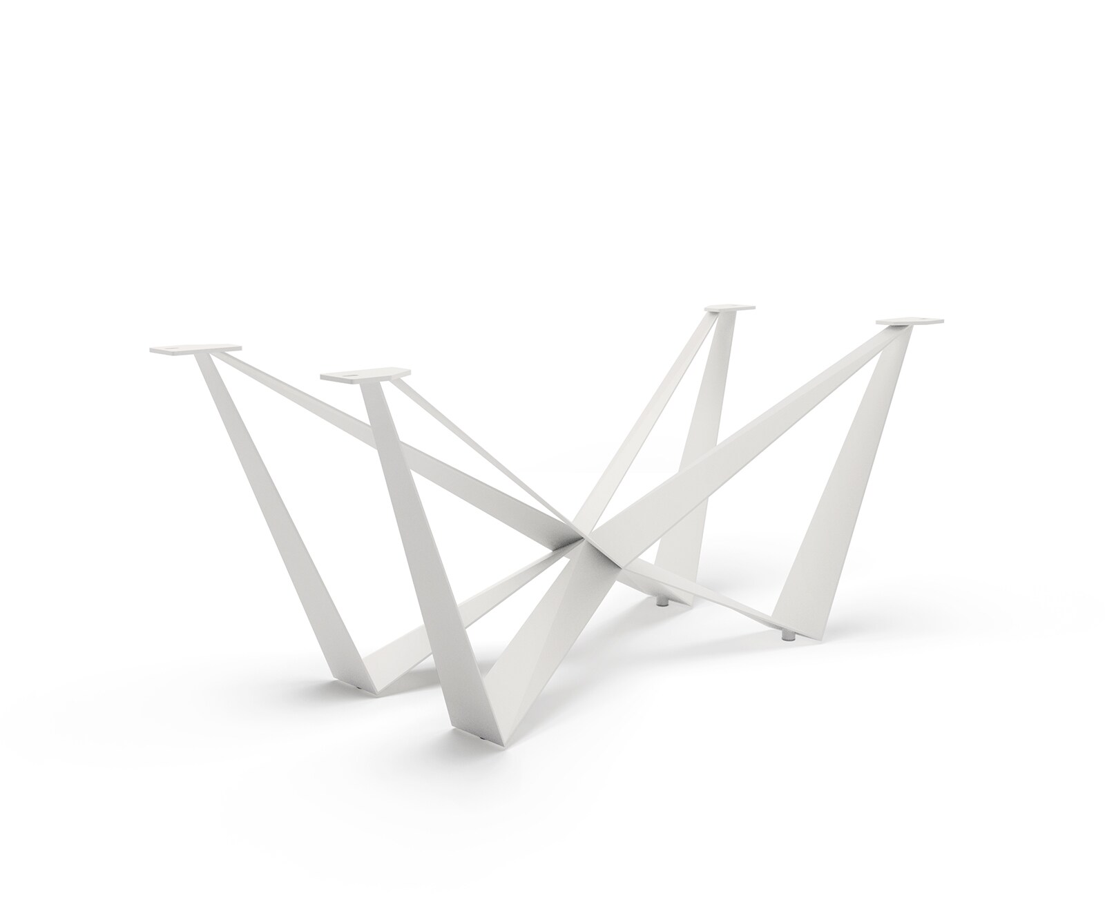 Tafelframe Spider metaal wit voor tafelbladen vanaf 200 cm