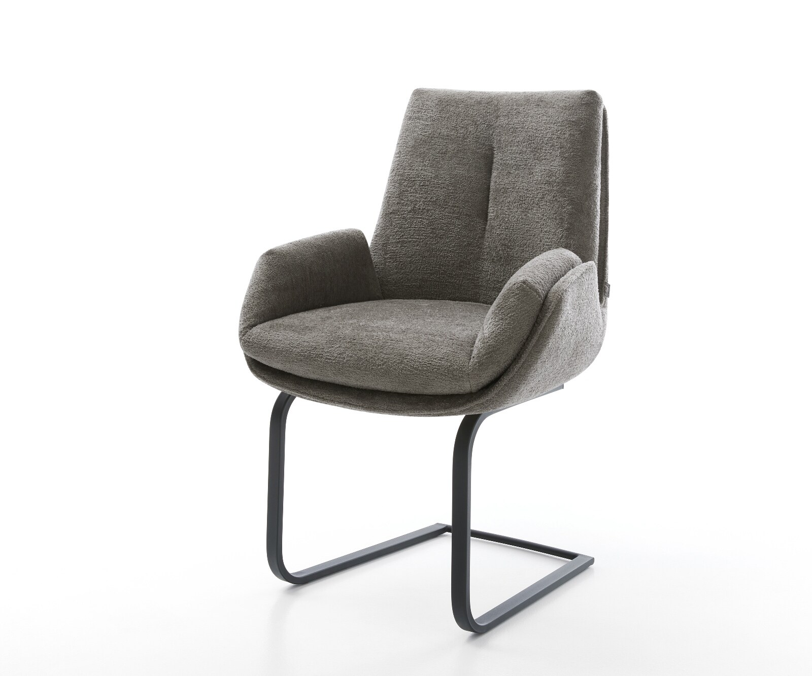 Sledemodel Clea-Flex bouclé zacht mud sledemodel vlak zwart pocketveer kern 1