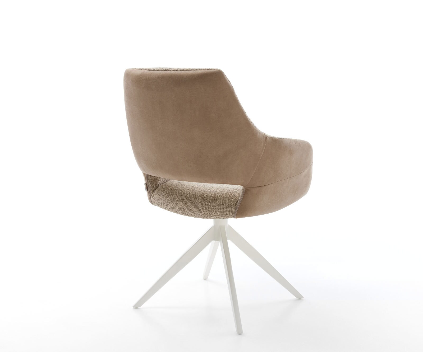 Draaistoel Yago-Flex met armleuning materiaalmix mud kruisframe breed wit 360° draaibaar rocker-functie pocketveer kern 4 Draaistoel Yago-Flex met armleuning materiaalmix mud kruisframe breed wit 360° draaibaar rocker-functie pocketveer kern 4