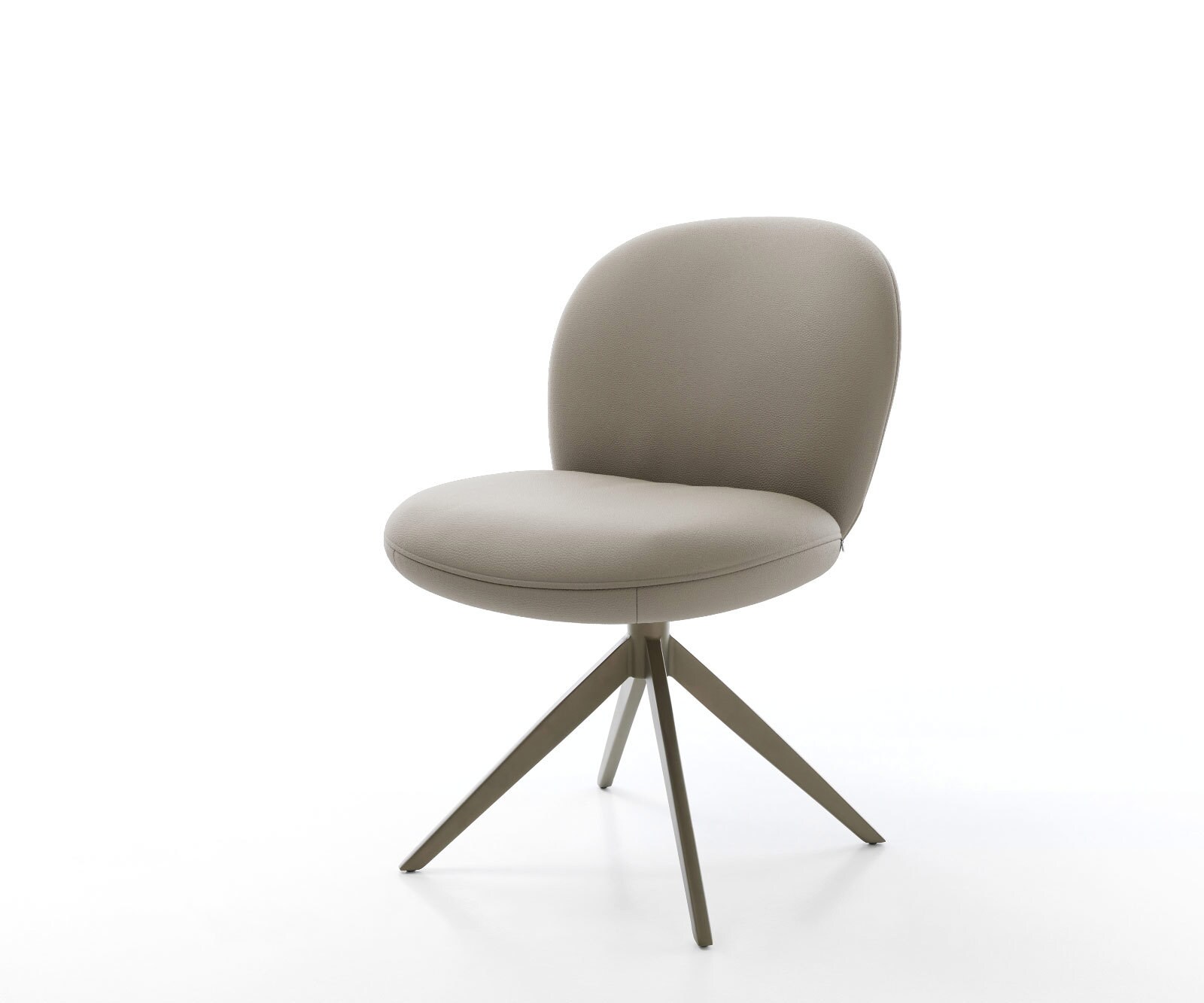 Draaistoel Nube-Flex echt leer mud kruisframe breed afwerking met titanium 360° draaibaar rocker-functie pocketveer kern