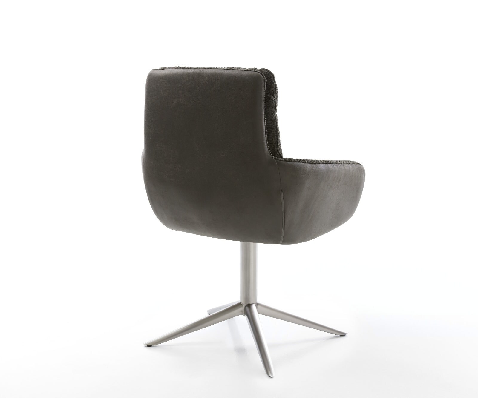 Draaistoel Abelia-Flex met armleuning materiaalmix zwart kruispoot roestvrij staal 360° draaibaar rocker-functie 5