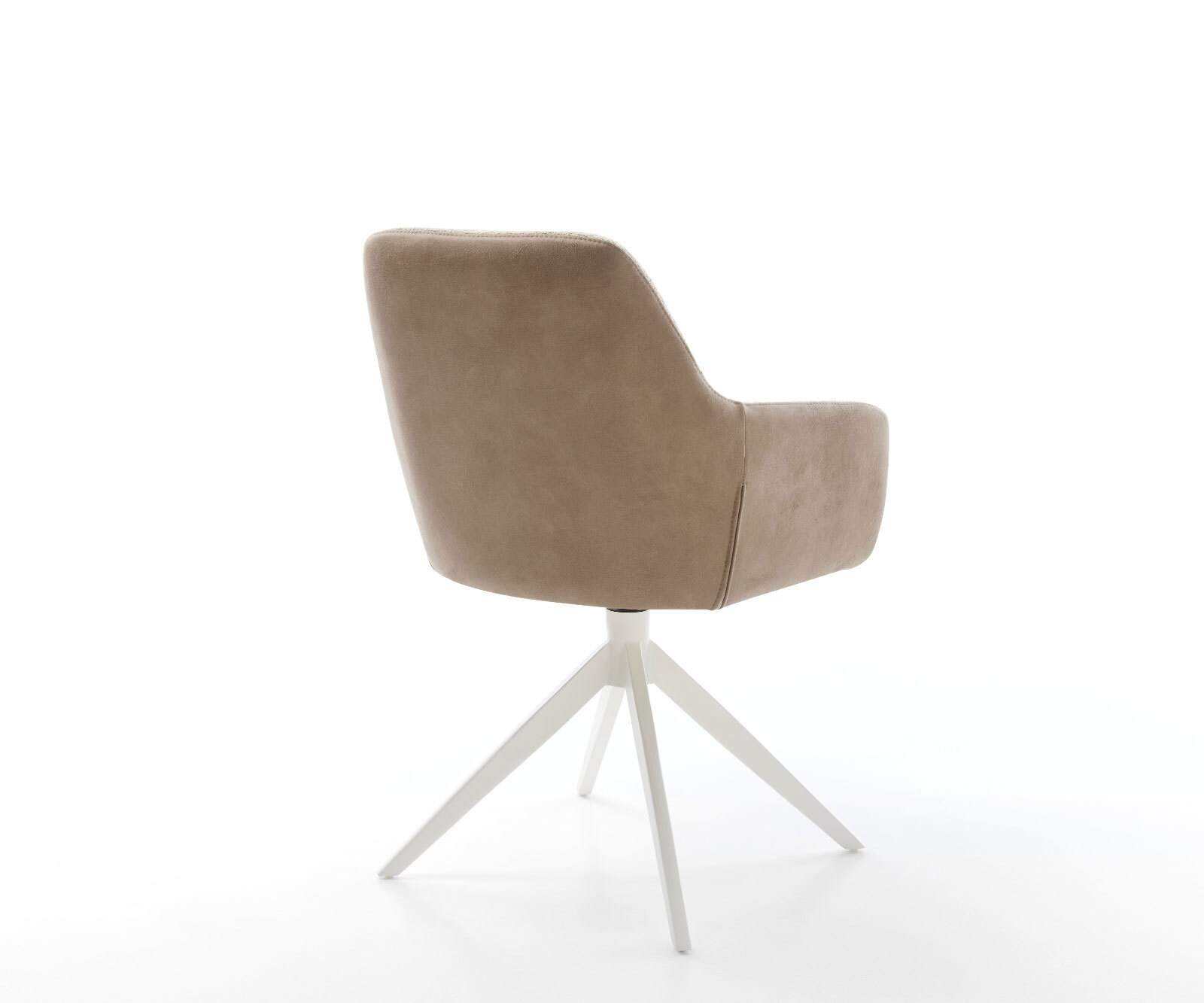 Draaistoel Pejo-Flex materiaalmix mud kruisframe breed wit 360° draaibaar rocker-functie pocketveer kern 4
