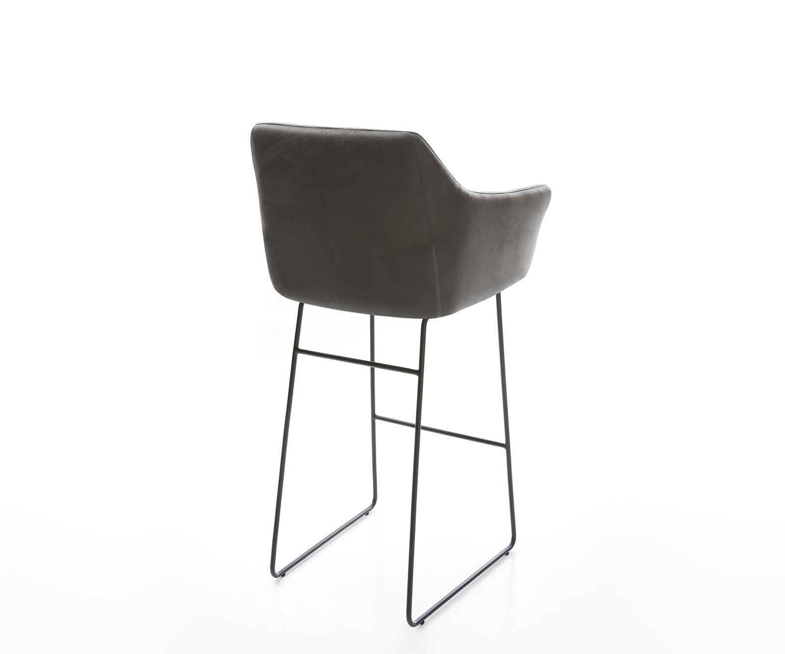 Barstoel Yulo-Flex vintage antraciet slipframe metaal 3