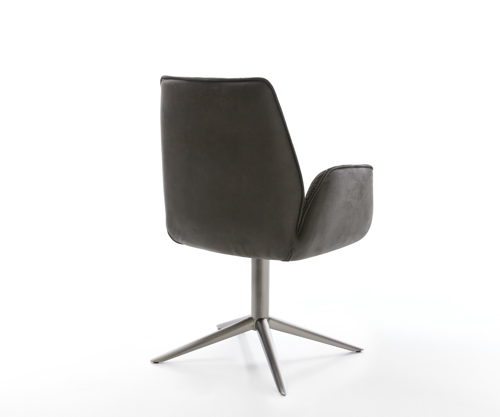 Draaistoel Zoa-Flex materiaalmix zwart kruispoot grafiet 360° draaibaar rocker-functie pocketveer kern 5