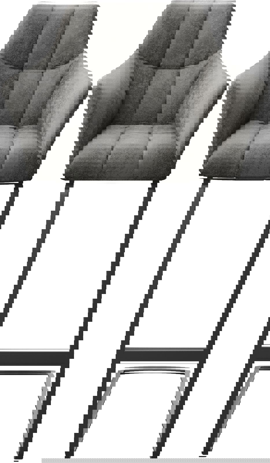 Barstoel Yulo-Flex vintage grijs sledestoel vlak metaal 3 Barstoel Yulo-Flex vintage grijs sledestoel vlak metaal 3