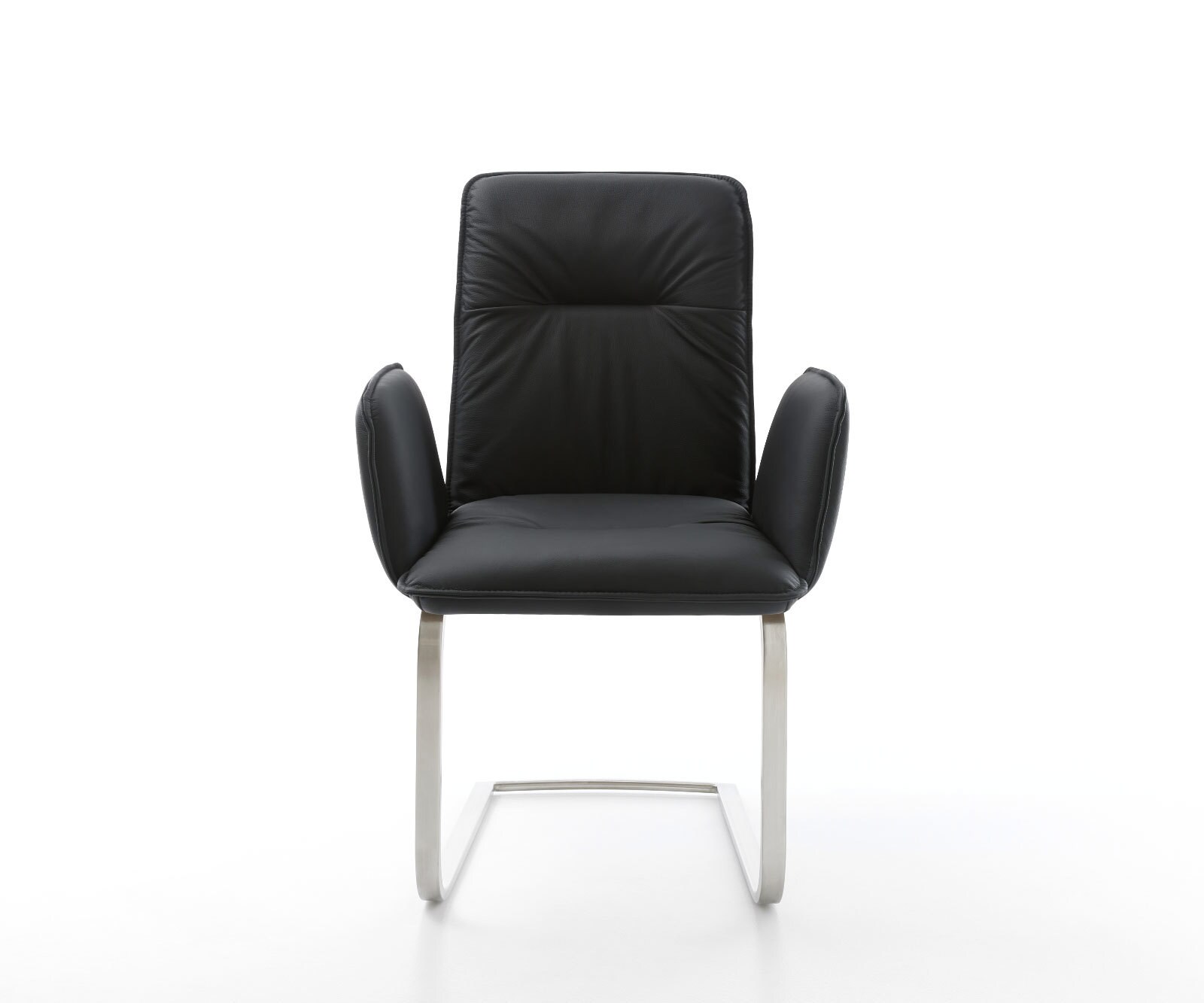 Sledemodel Vinja-Flex echt leer zwart sledemodel vlak roestvrij staal 1 Sledemodel Vinja-Flex echt leer zwart sledemodel vlak roestvrij staal 1