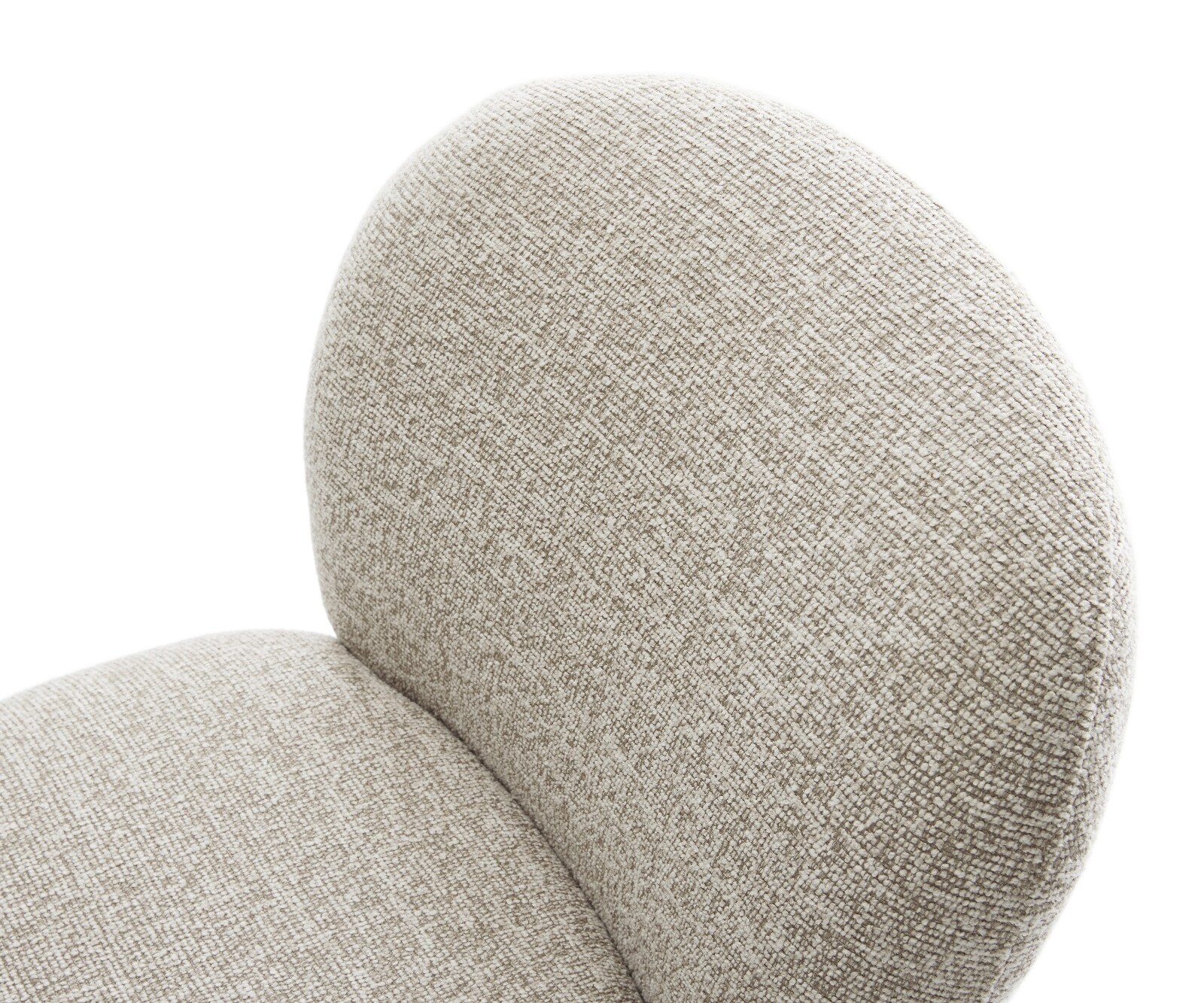 Draaistoel Nube-Flex geweven stof beige kruispoot grafiet 360° draaibaar rocker-functie pocketveer kern 4