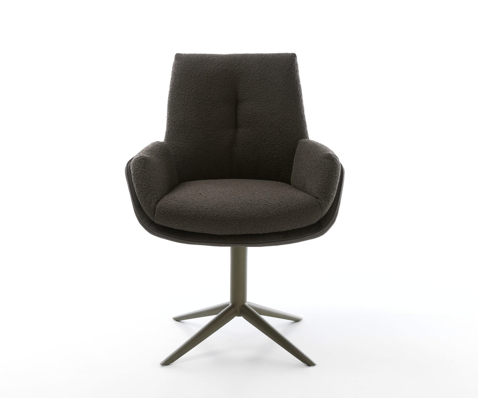 Draaistoel Clea-Flex materiaalmix zwart kruispoot afwerking met titanium 360° draaibaar rocker-functie 1 Draaistoel Clea-Flex materiaalmix zwart kruispoot afwerking met titanium 360° draaibaar rocker-functie 1