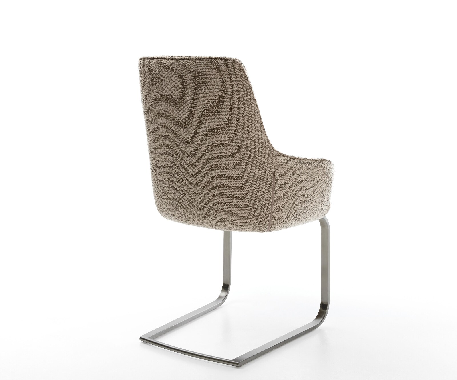 Sledemodel Zelia-Flex met armleuning bouclé mud sledemodel vlak grafiet pocketveer kern 4