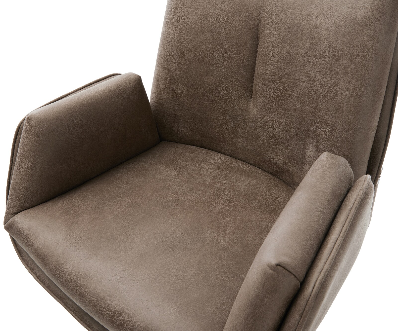 Barstoel Clea-Flex Microvezel Taupe Vintage Sledeonderstel metaal zwart Zwart 4