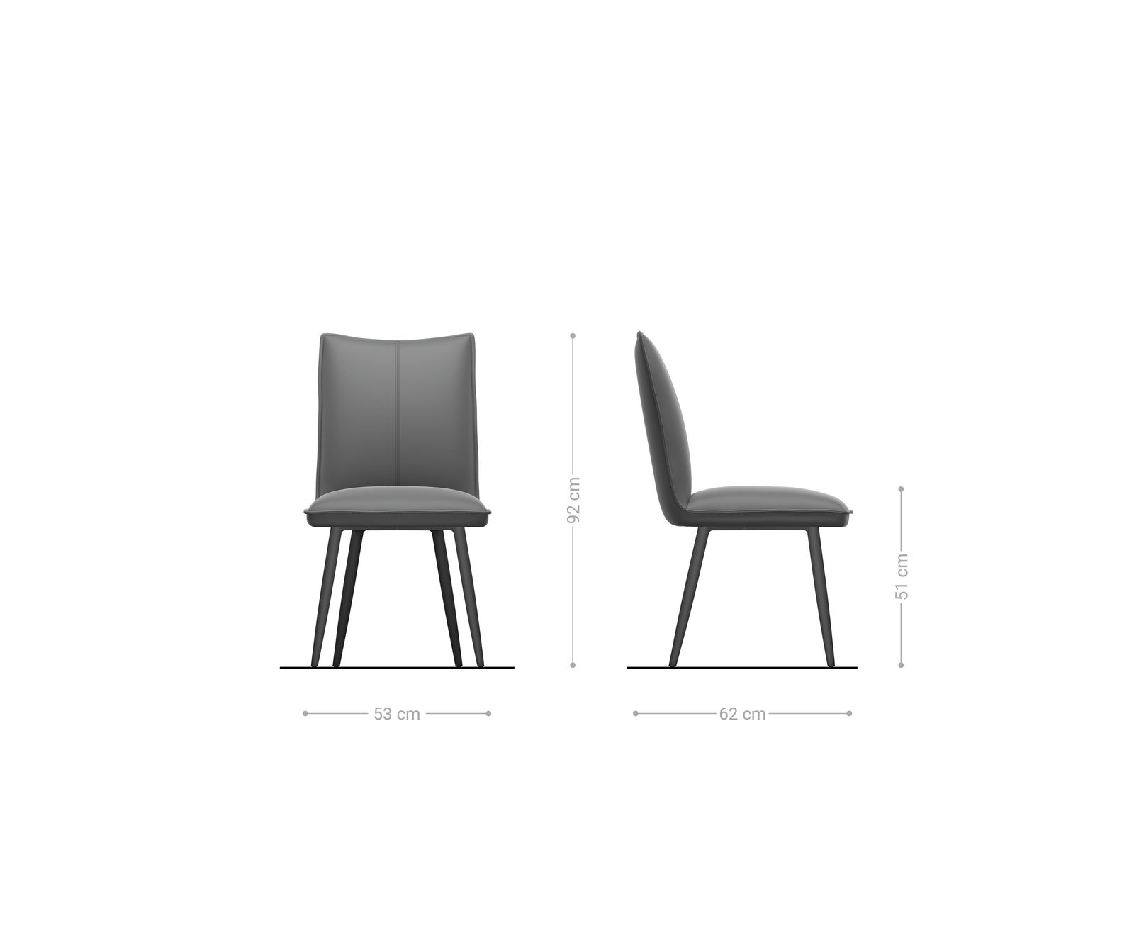 Eetkamerstoel Lelio-Flex geweven stof beige 4-poot conisch zwart pocketveer kern 6