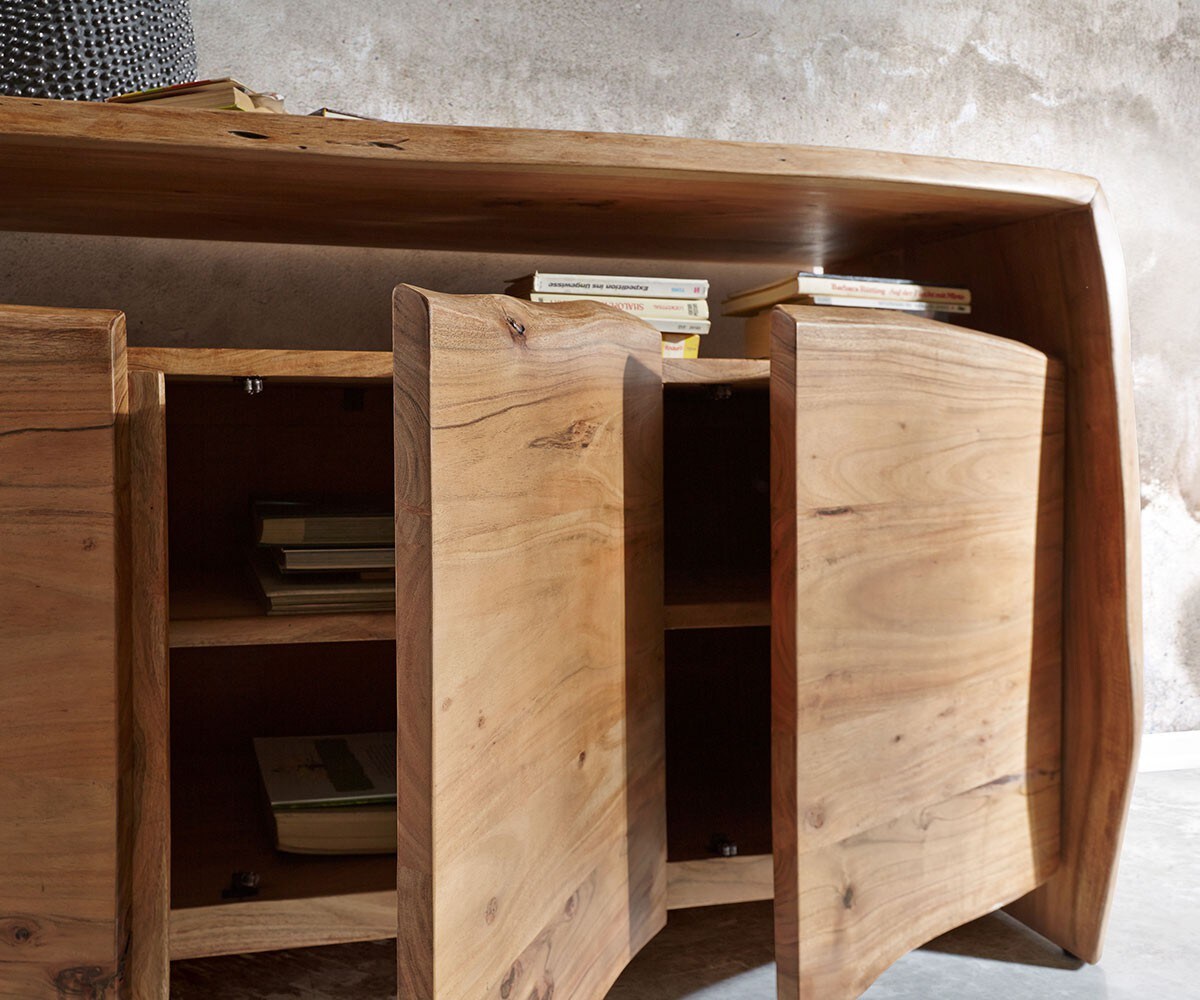 Dressoir Live-Edge acacia natuur 145 cm 3 deuren 2