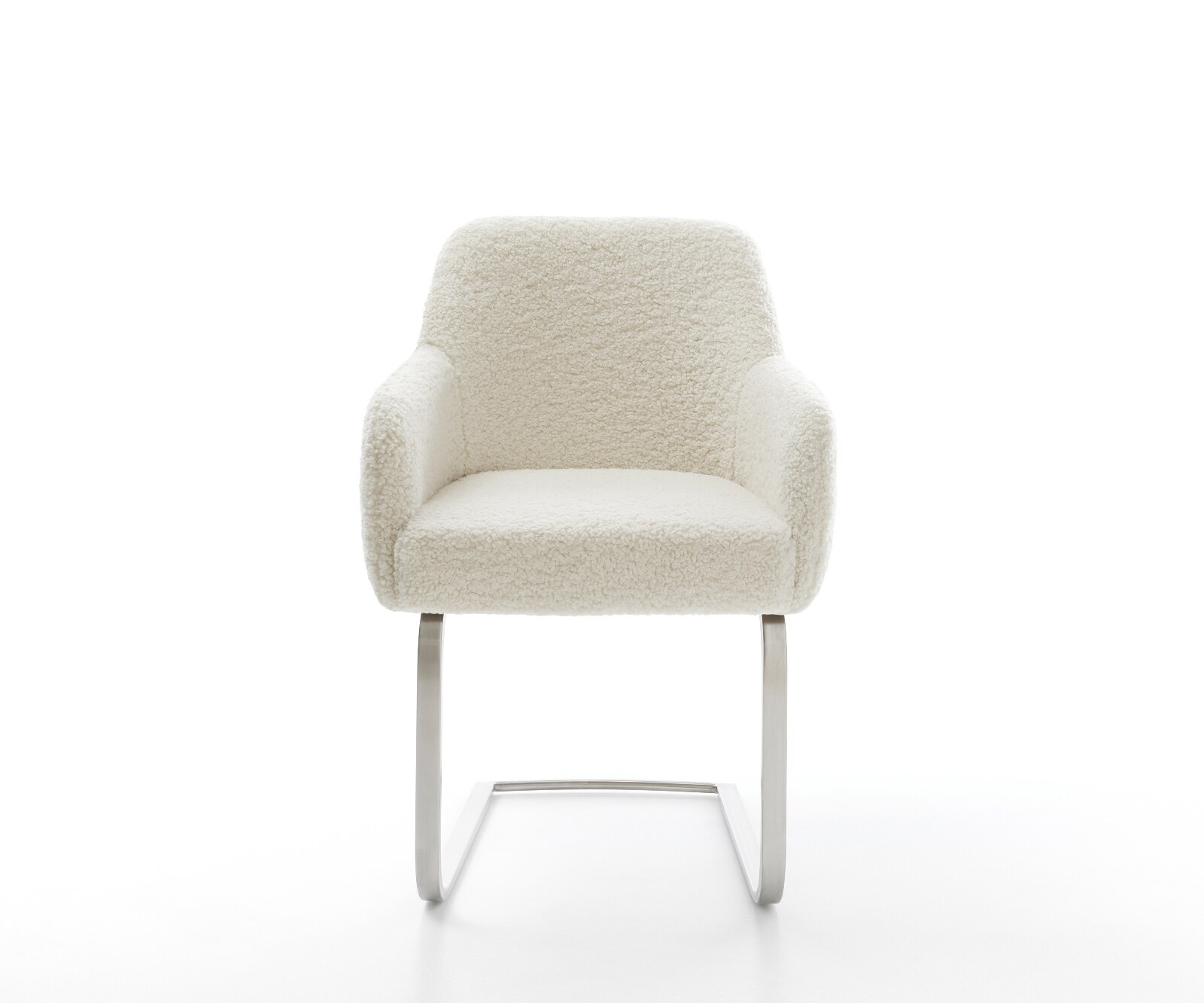 Sledemodel Greg-Flex teddy beige sledemodel vlak roestvrij staal pocketveer kern 2