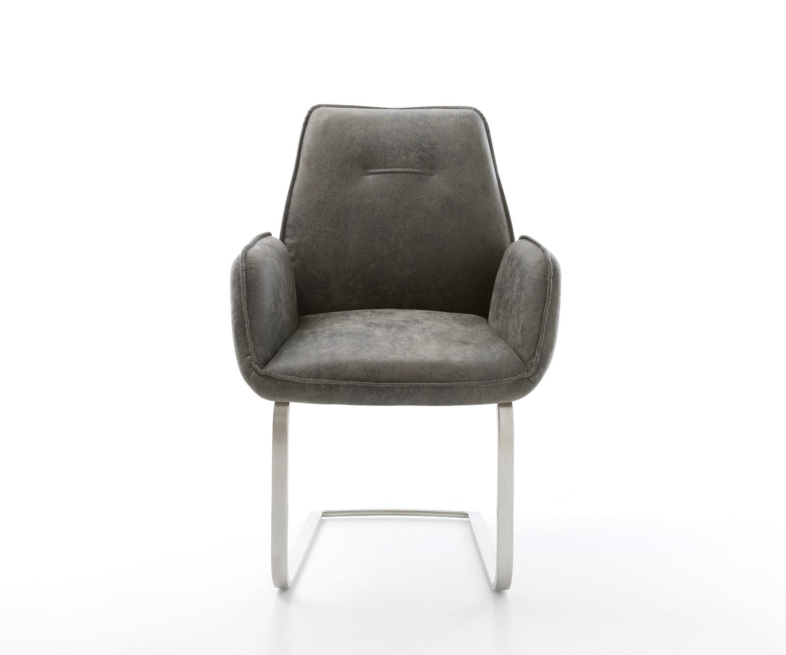 Sledemodel Zoa-Flex microvelours grijs antiek sledemodel vlak roestvrij staal pocketveer kern 1 Sledemodel Zoa-Flex microvelours grijs antiek sledemodel vlak roestvrij staal pocketveer kern 1