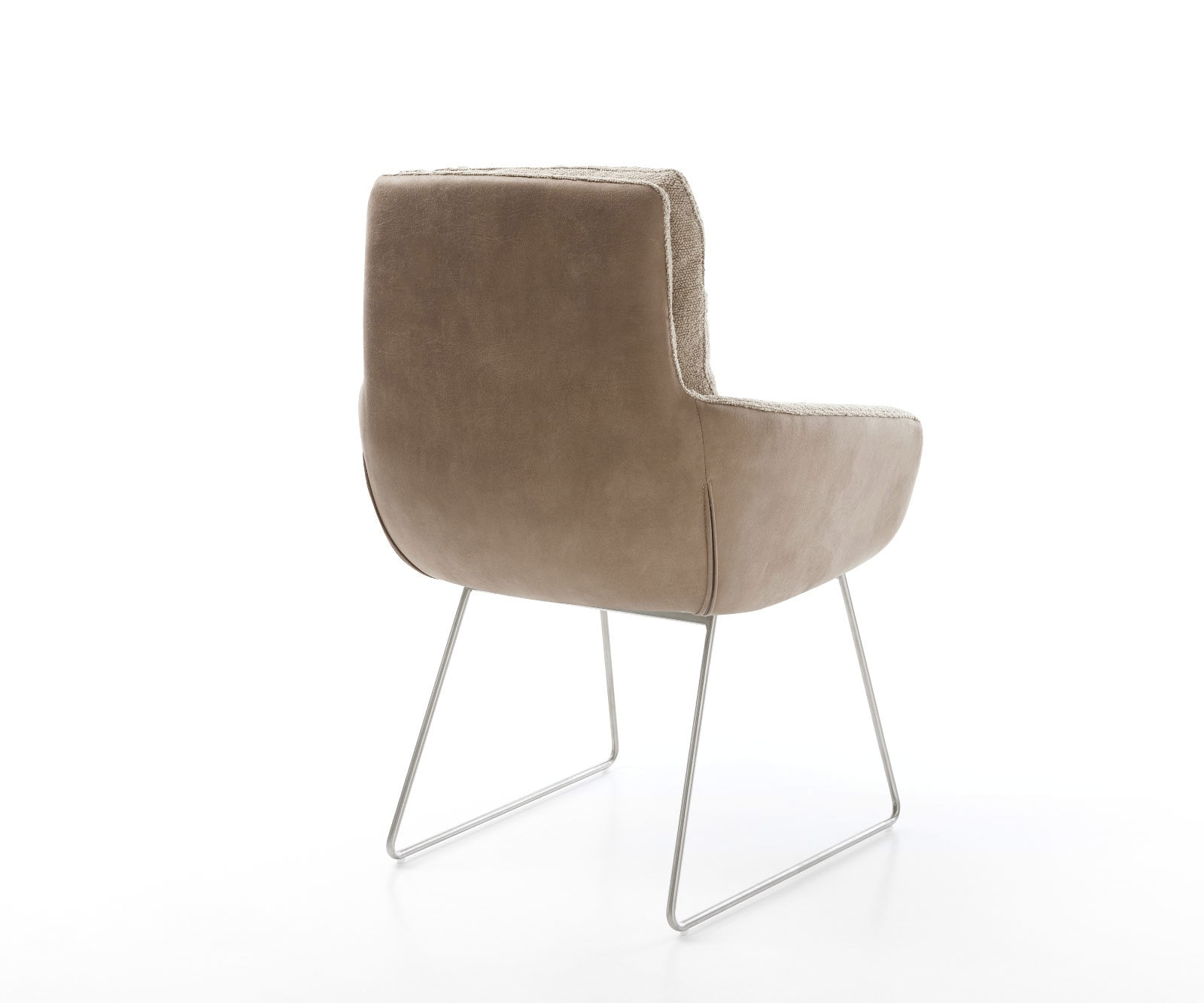 Eetkamerstoel Abelia-Flex met armleuning materiaalmix mud slipframe roestvrij staal 4 Eetkamerstoel Abelia-Flex met armleuning materiaalmix mud slipframe roestvrij staal 4