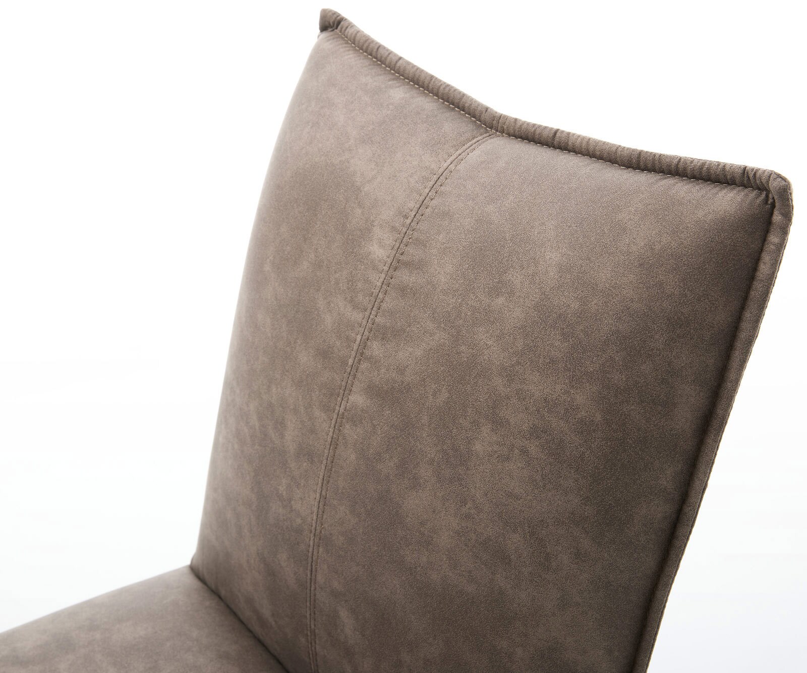 Draaistoel Lelio-Flex microvelours taupe vintage kruispoot grafiet 360° draaibaar rocker-functie pocketveer kern 3