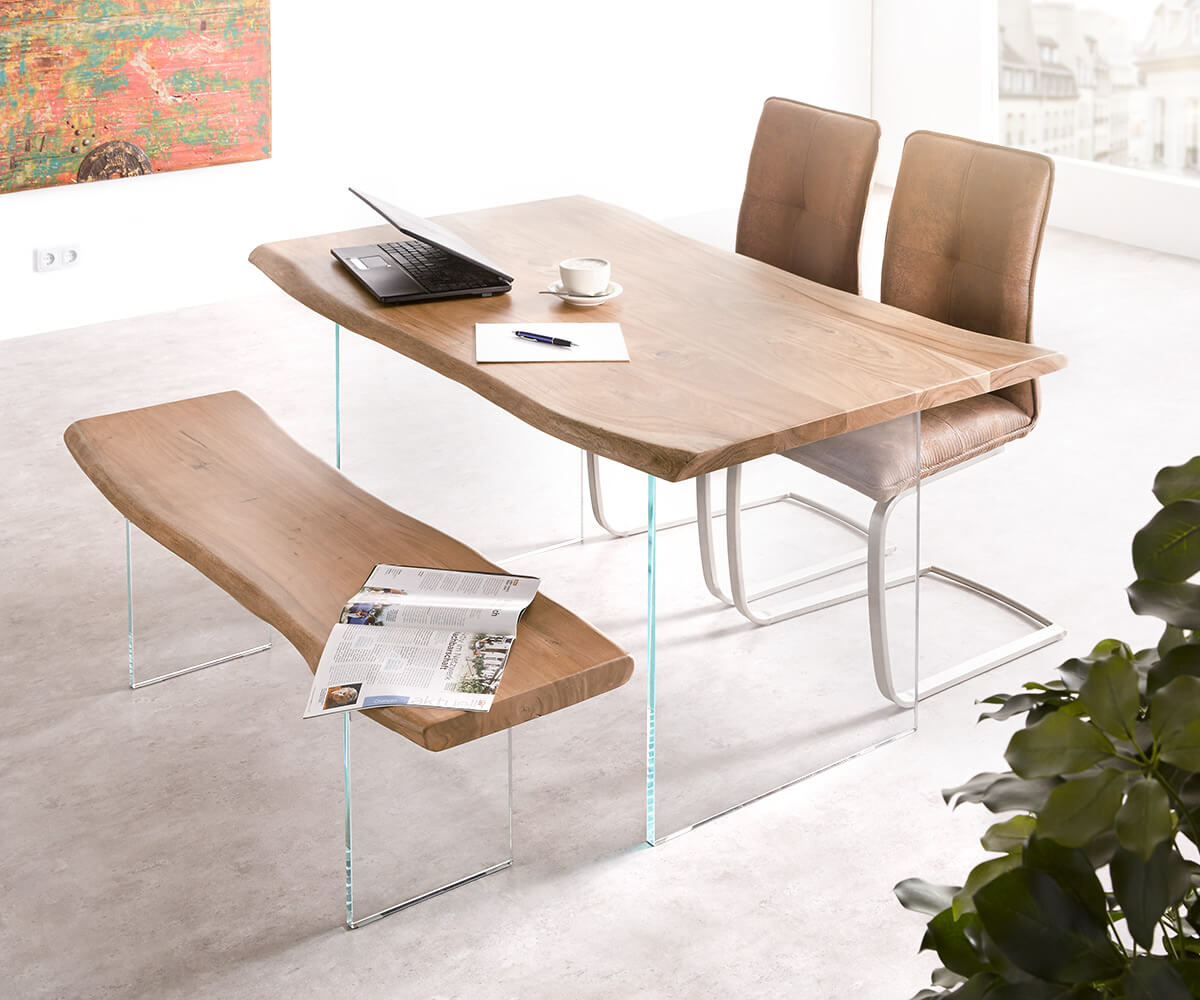 Eettafelblad Edge 140x90cm acacia natuur Live-Edge 4