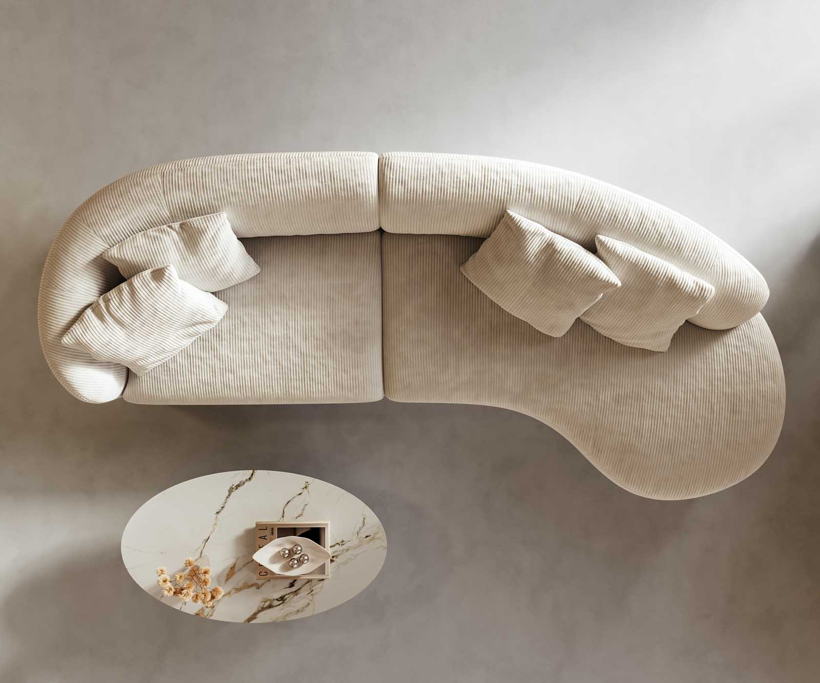 Zitbank Mairi 330x160 cm Snoer Beige 3