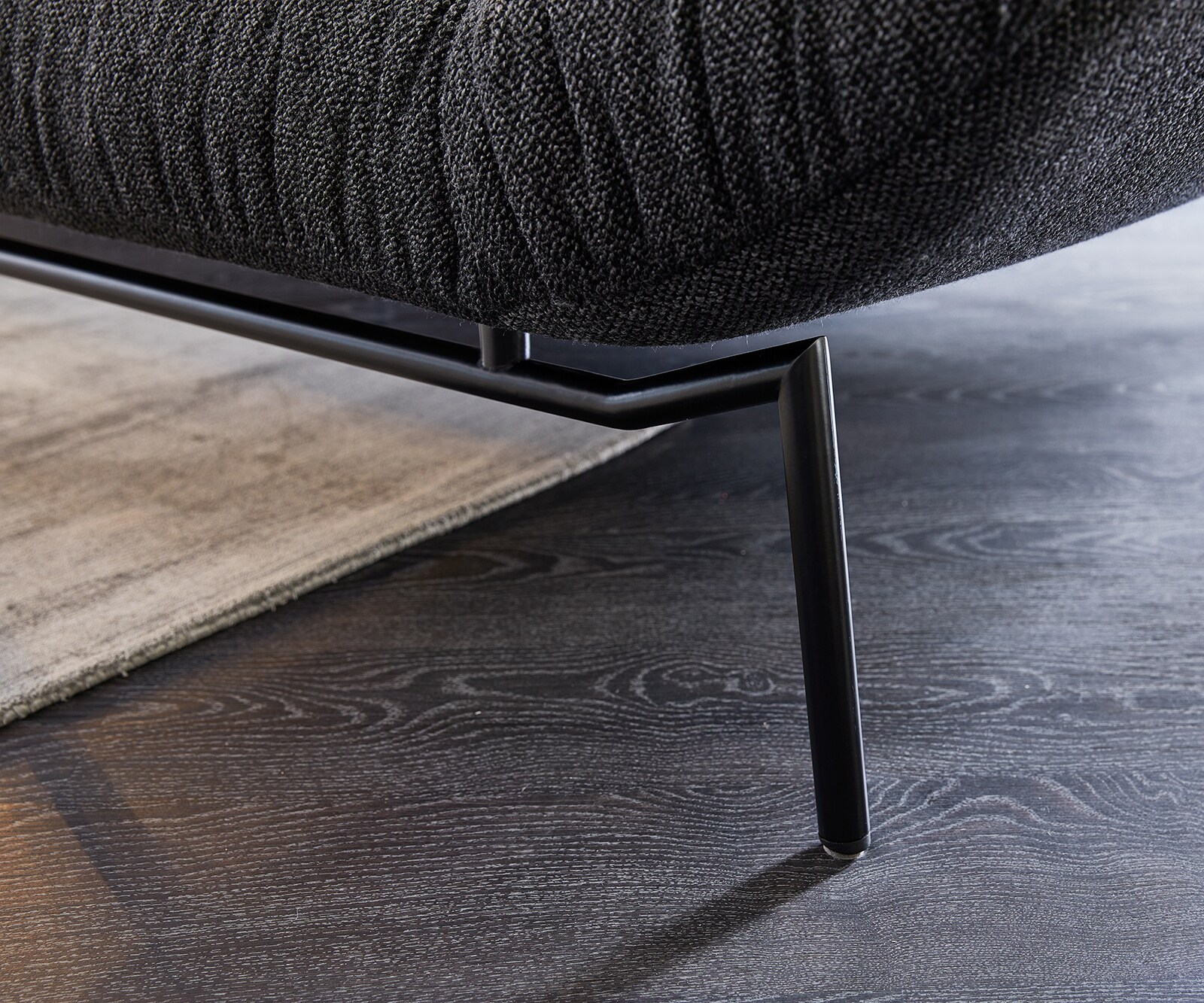 Hoekbank Shape High 305x160 zwart Longchair rechts by ES brand 4