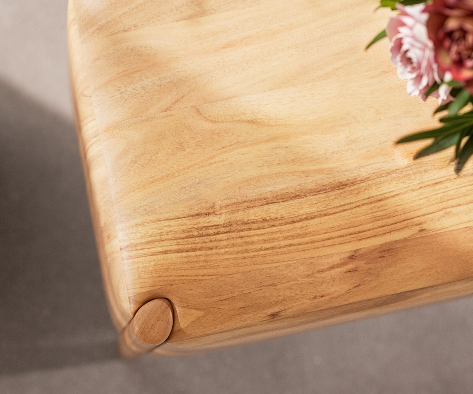 Salontafel Simcha 90x90 cm natuur acacia 1 klep 4