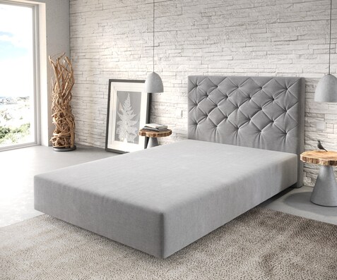 Boxspring-frame Dream-Great 120x200 microvezel grijs