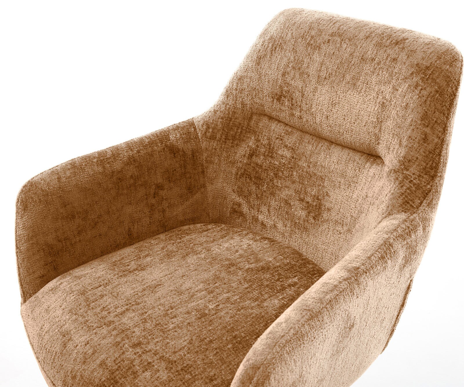 Draaistoel Pejo-Flex chenille Roest kruispoot afwerking met titanium 360° draaibaar rocker-functie pocketveer kern 4