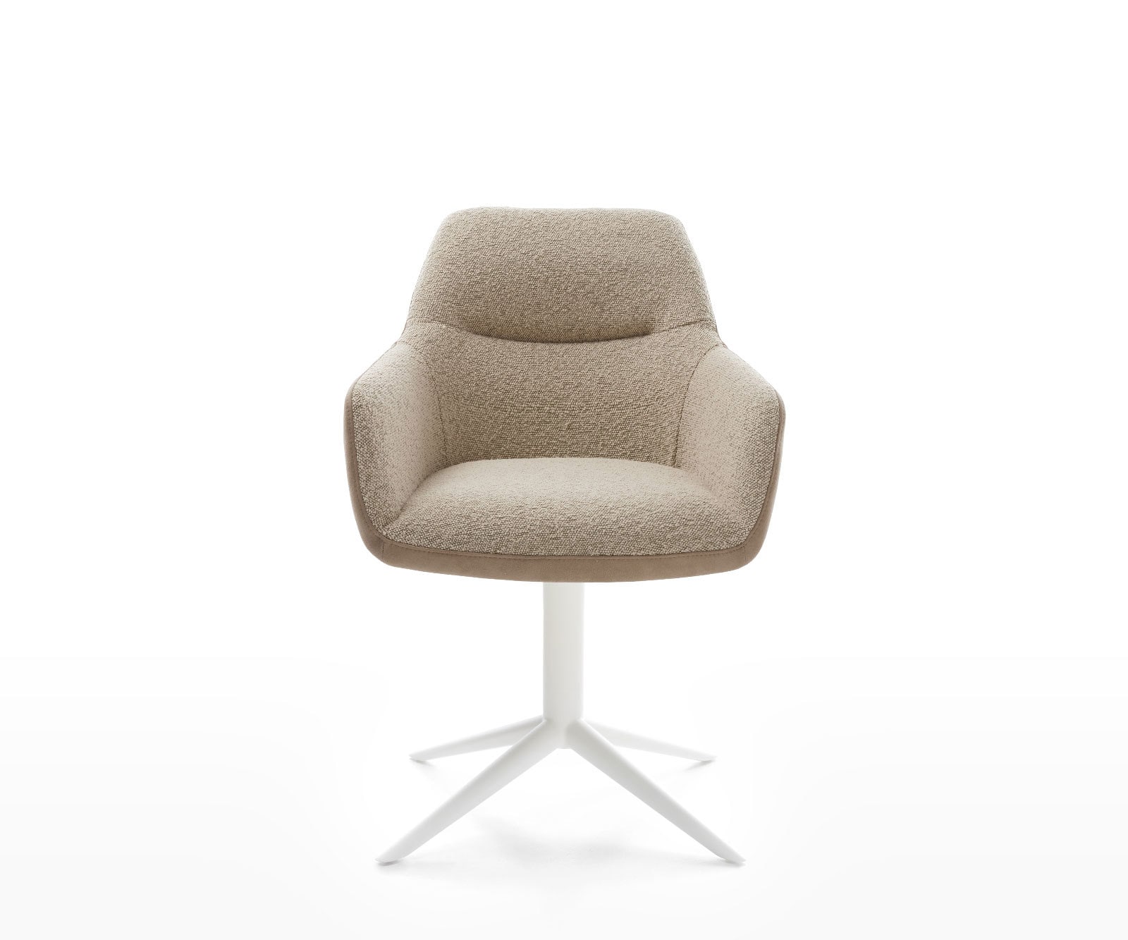 Draaistoel Pejo-Flex materiaalmix mud kruispoot wit 360° draaibaar rocker-functie pocketveer kern 1 Draaistoel Pejo-Flex materiaalmix mud kruispoot wit 360° draaibaar rocker-functie pocketveer kern 1