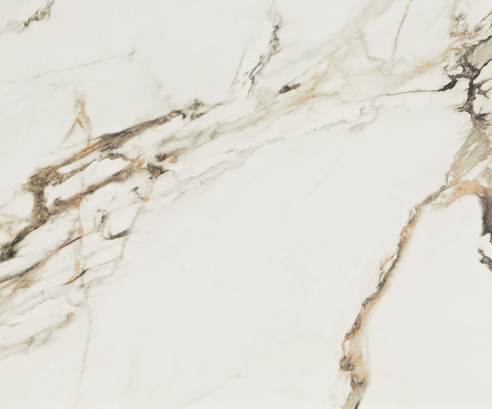 Eetkamertafel Edge 180-220x100 keramiek Calacatta Luxe wit-goud-grijs spider vlak staal zwart uitschuifbaar 2