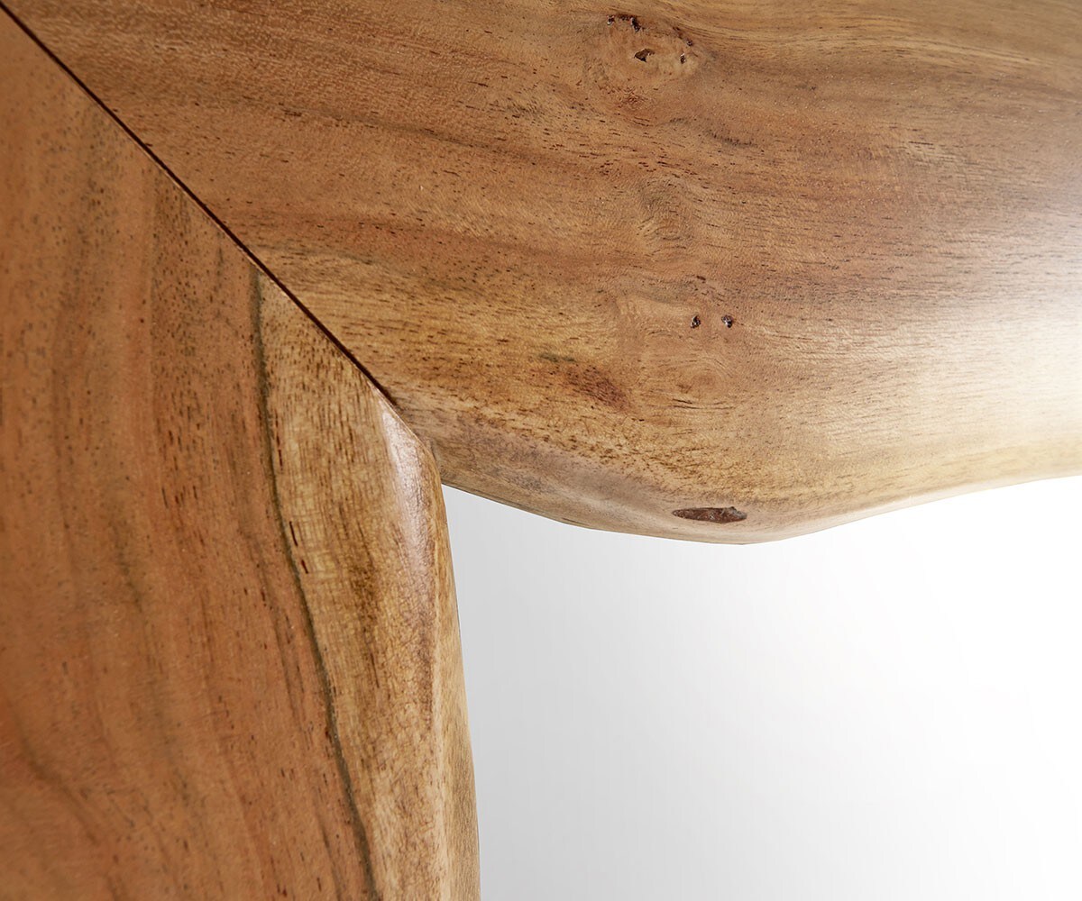 Wandspiegel Live-Edge 135x85 cm acacia natuur boomrand 5
