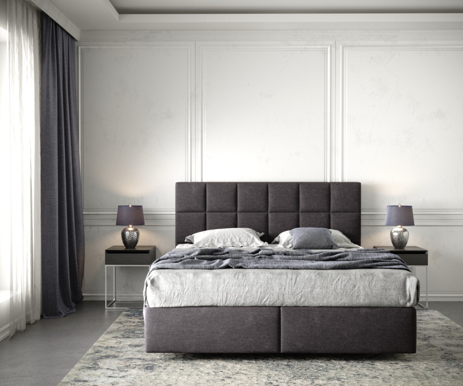 Boxspringbed Dream-Fine 160x200 microvezel zwart 1 Boxspringbed Dream-Fine 160x200 microvezel zwart 1