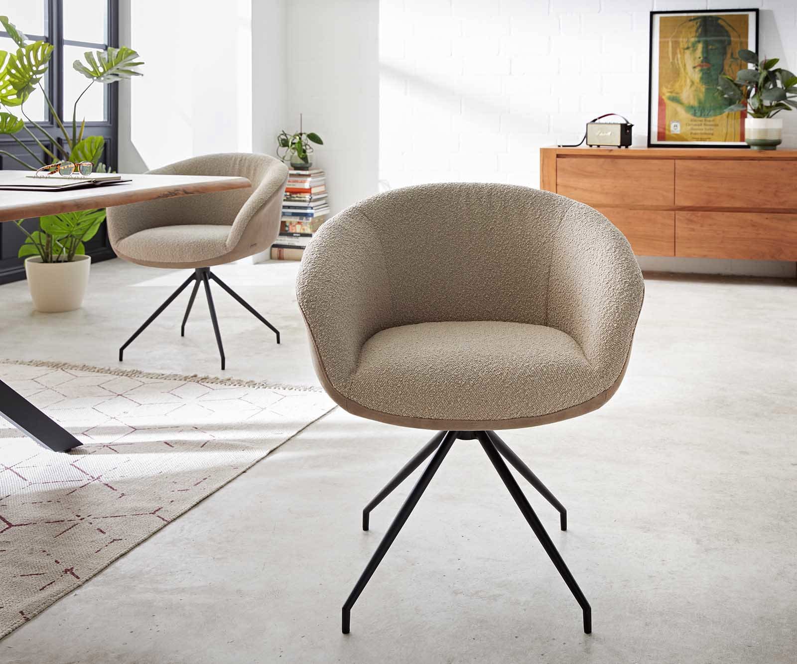 Draaistoel Vinka-Flex met armleuning materiaalmix mud kruisframe conisch zwart 180° draaibaar pocketveer kern 1 Draaistoel Vinka-Flex met armleuning materiaalmix mud kruisframe conisch zwart 180° draaibaar pocketveer kern 1