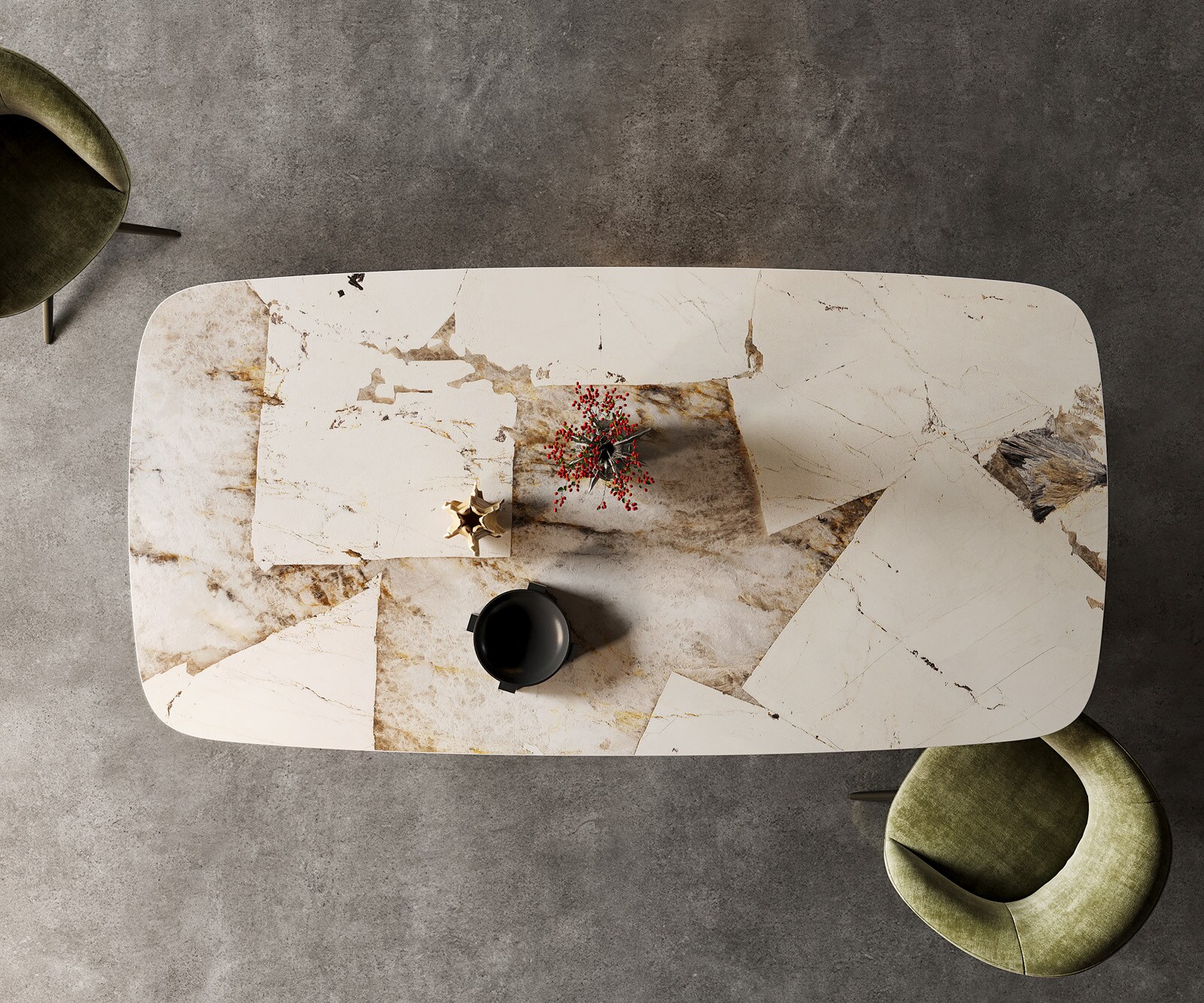 Eetkamertafel Edge Boot 240x120 keramiek Iris FMG Patagonia Lappato Troa metaal effectafwerking titaan 3 Eetkamertafel Edge Boot 240x120 keramiek Iris FMG Patagonia Lappato Troa metaal effectafwerking titaan 3