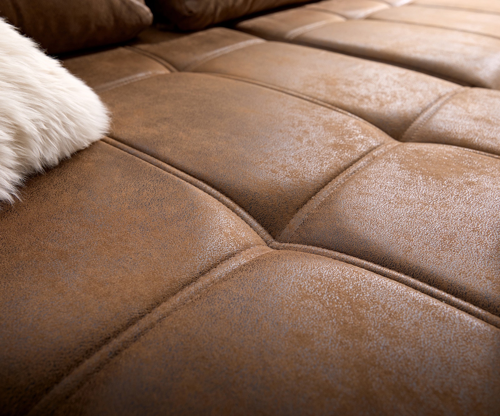 Hoekbank Loana 275x185 cm bruin met slaapfunctie  5 Hoekbank Loana 275x185 cm bruin met slaapfunctie  5