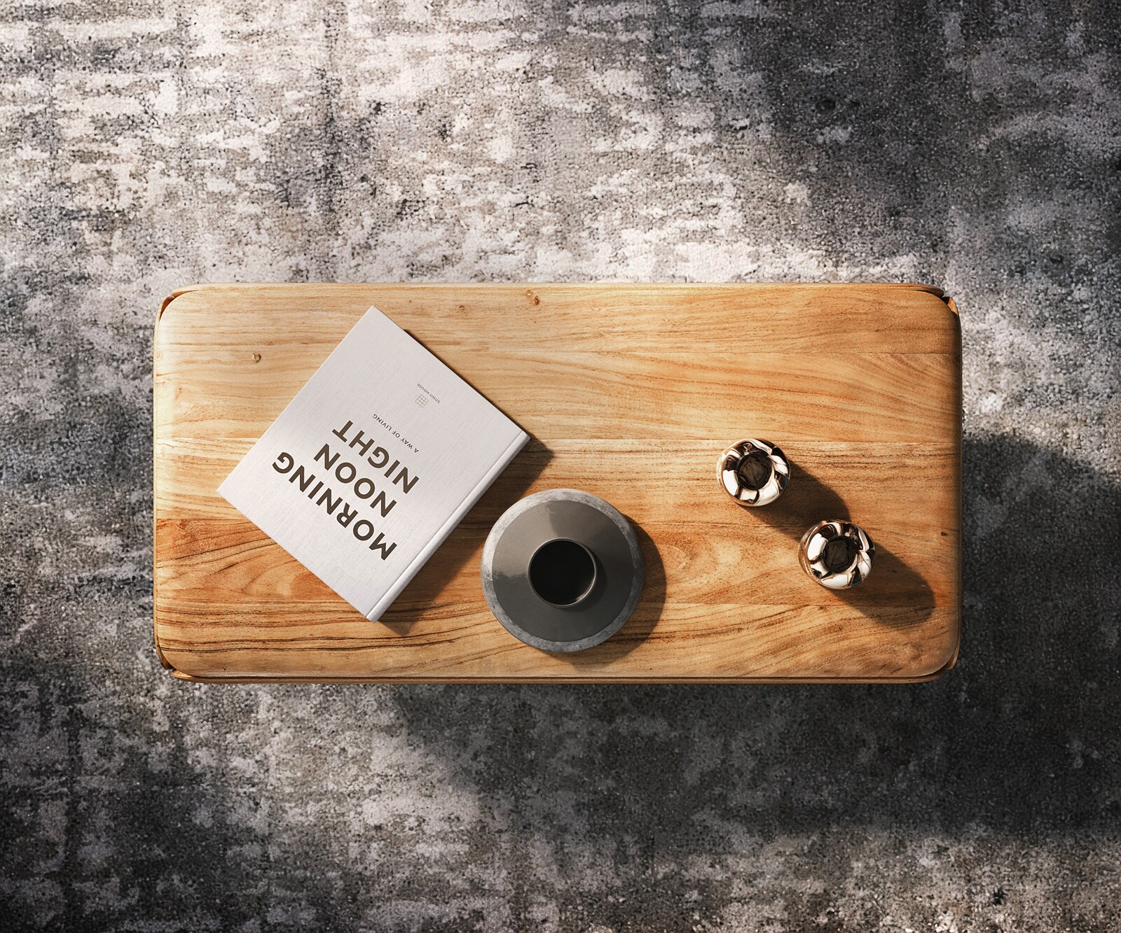 Salontafel Shavani 100x50 cm acacia natuur 1 lade L-poot RVS zilver 3 Salontafel Shavani 100x50 cm acacia natuur 1 lade L-poot RVS zilver 3