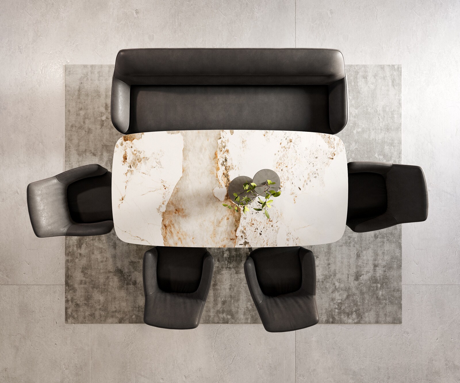 Eetkamerbank Taya-Flex 200 cm microvelours anthraciet vintage hoekig kruisframe grafiet pocketvering 5