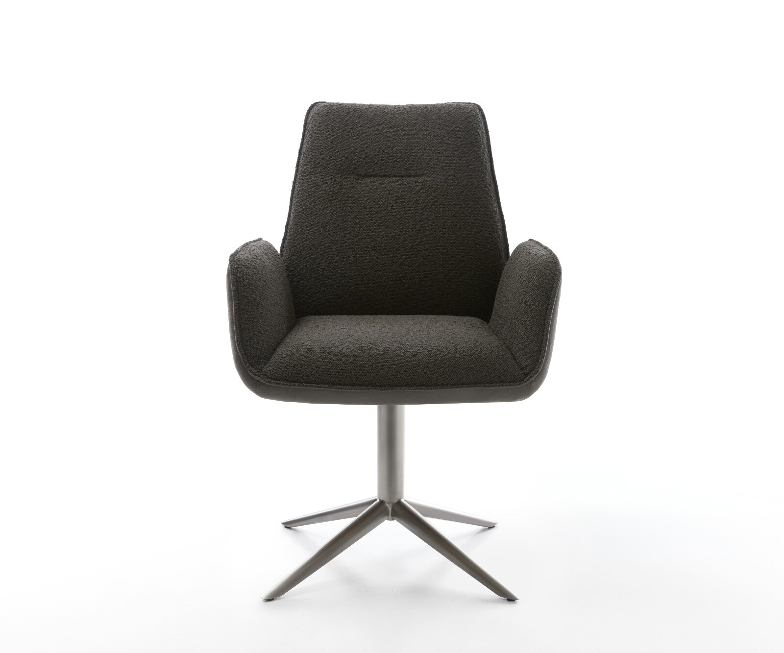 Draaistoel Zoa-Flex materiaalmix zwart kruispoot grafiet 360° draaibaar rocker-functie pocketveer kern 2