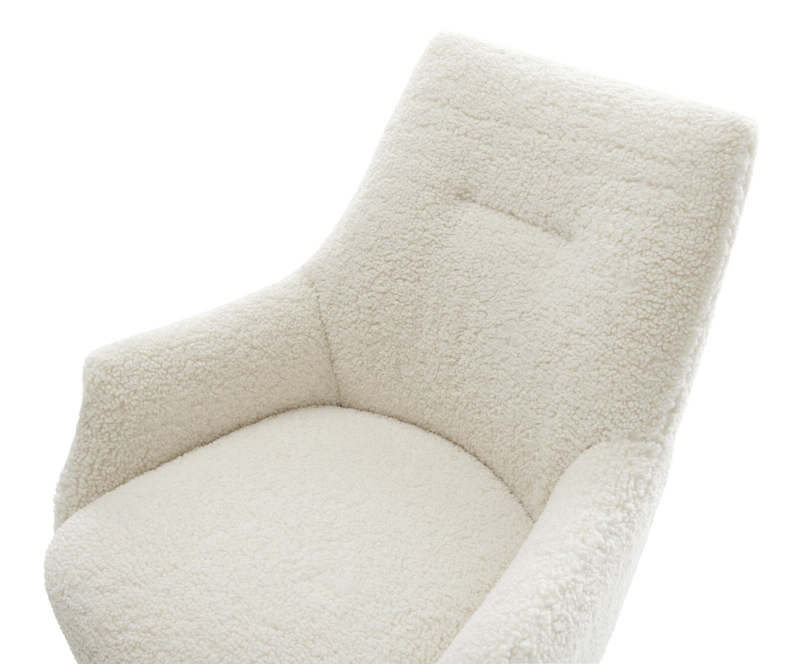 Sledemodel Alja-Flex met armleuning teddy beige sledemodel vlak zwart pocketveer kern 3