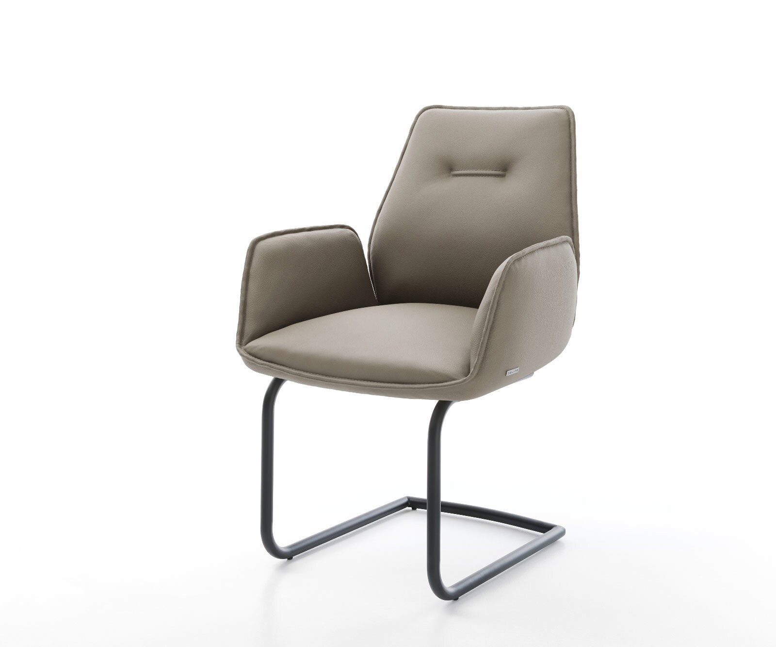 Sledemodel Zoa-Flex echt leer mud sledemodel rond zwart pocketveer kern