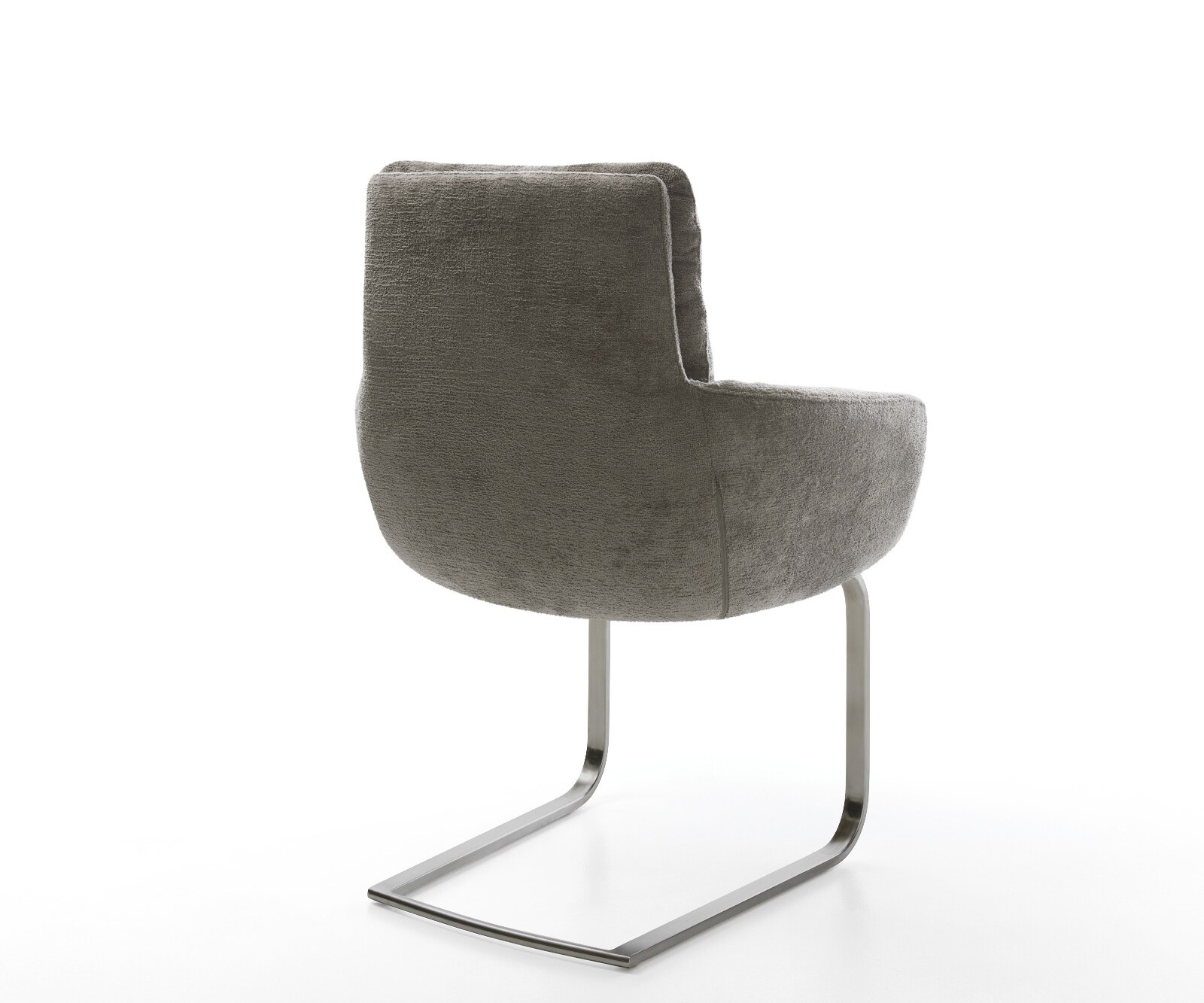 Sledemodel Abelia-Flex met armleuning bouclé zacht mud sledemodel vlak grafiet 5